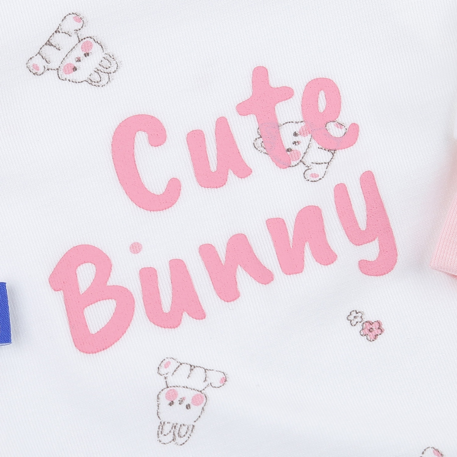 Body dài tay cài lệch KidsPlaza Otis ND23T (Trắng hồng)