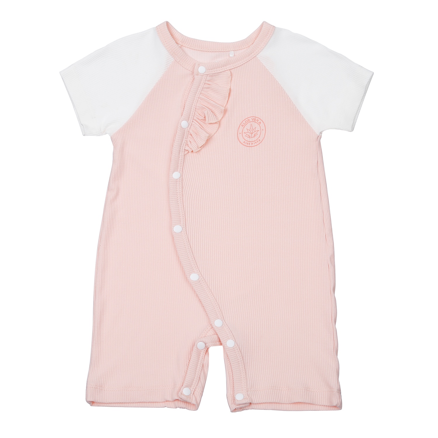 Body sơ sinh cộc tay KidsPlaza cài giữa fresh air ND23H (Hồng)