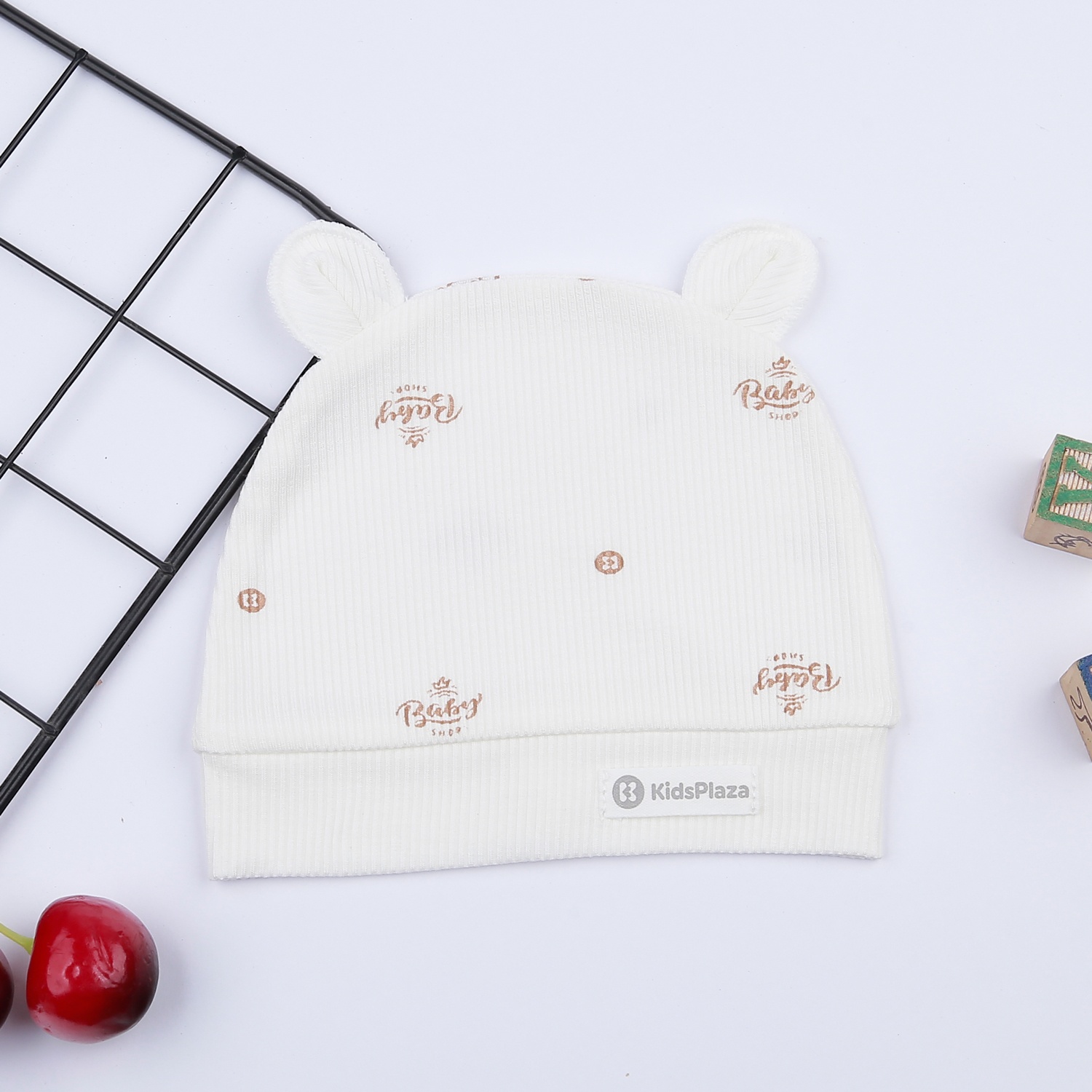 Mũ sơ sinh KidsPlaza fresh air ND23H (Trắng) hình 1