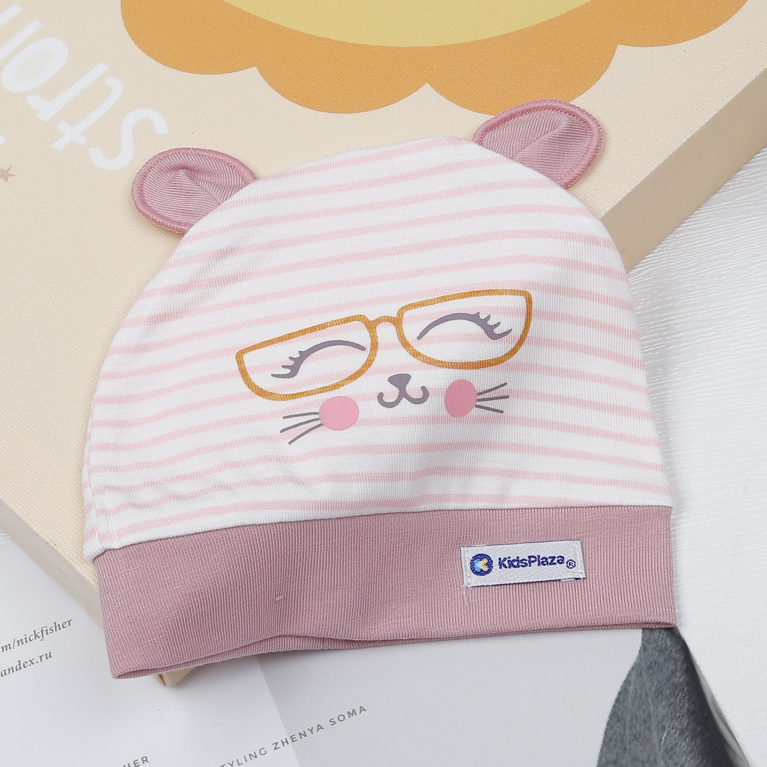 Mũ sơ sinh KidsPlaza Otis ND23H (Hồng) hình 4