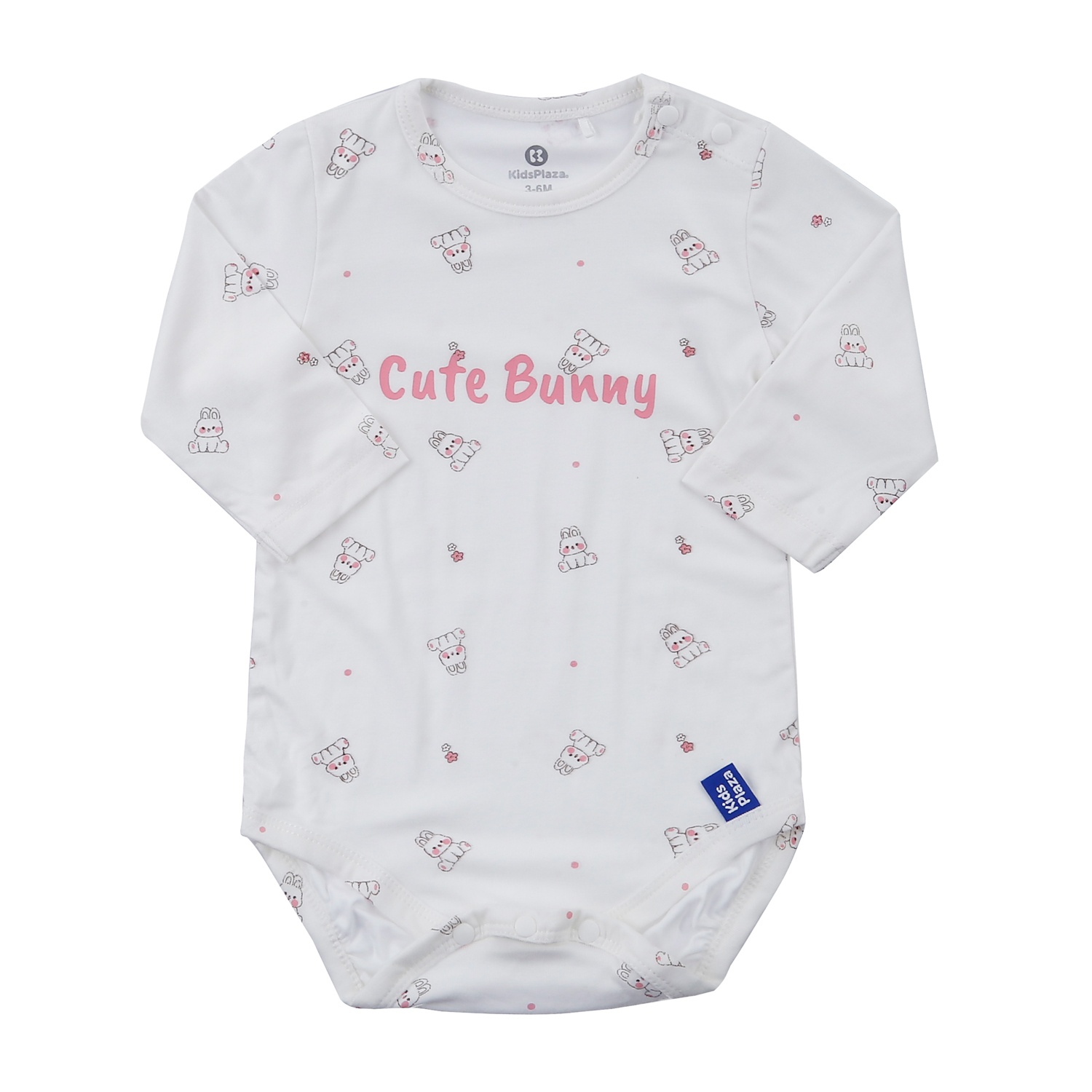 Set body bẹn dài tay KidsPlaza Otis ND23T (Trắng hồng)