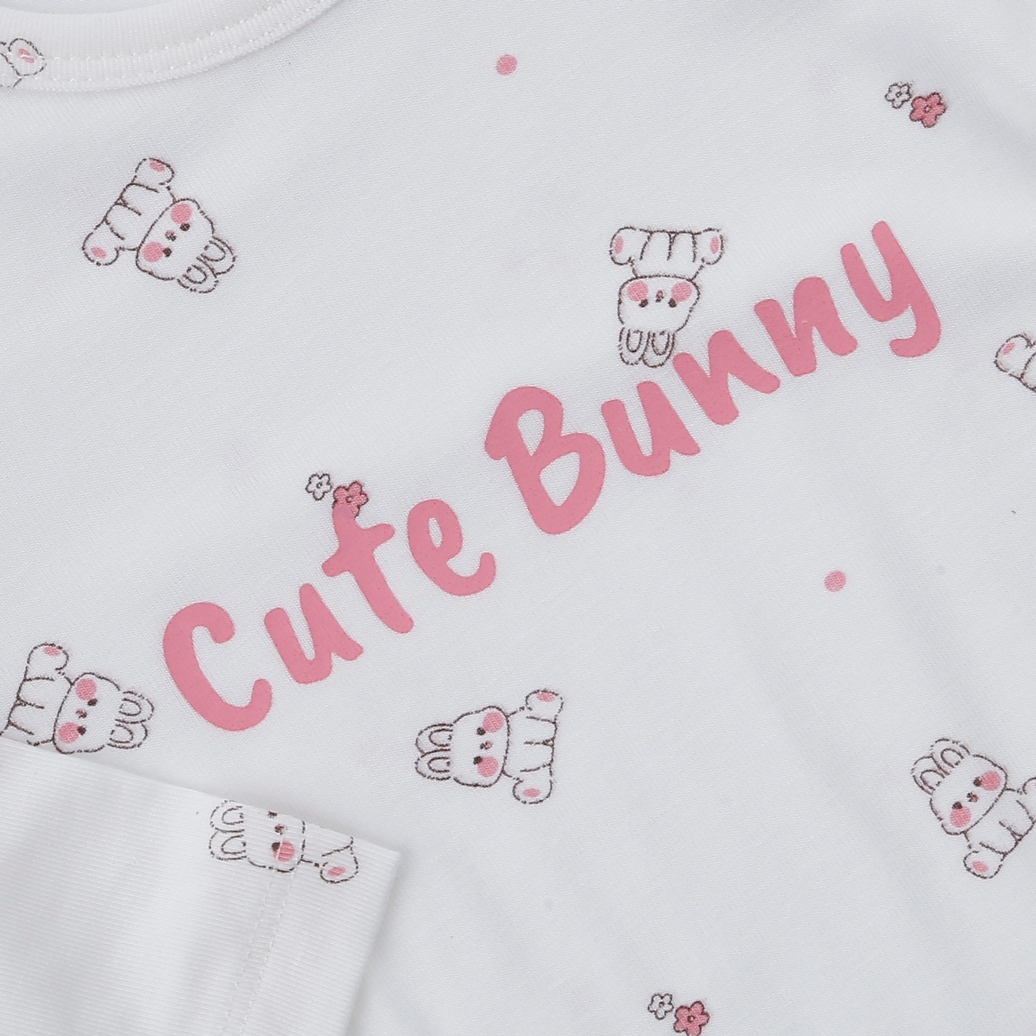 Set body bẹn dài tay KidsPlaza Otis ND23T (Trắng hồng)