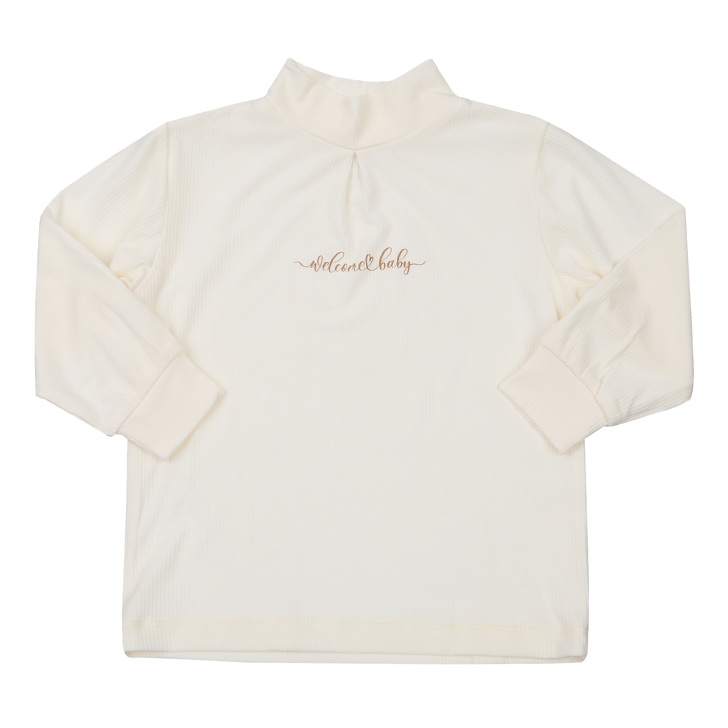 Bộ quần áo dài tay cổ 3 phân kẻ tăm KidsPlaza ND23T (Vàng)