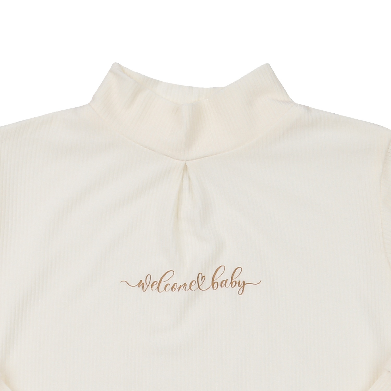 Bộ quần áo dài tay cổ 3 phân kẻ tăm KidsPlaza ND23T (Vàng)