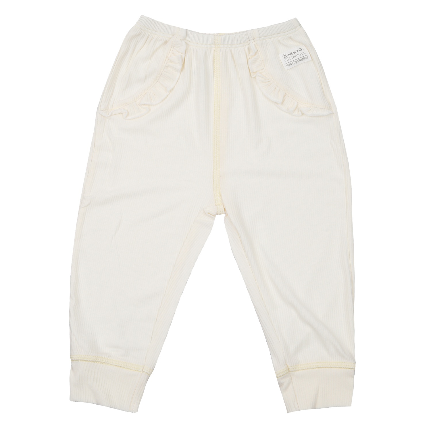 Bộ quần áo dài tay cổ 3 phân kẻ tăm KidsPlaza ND23T (Vàng) hình 5