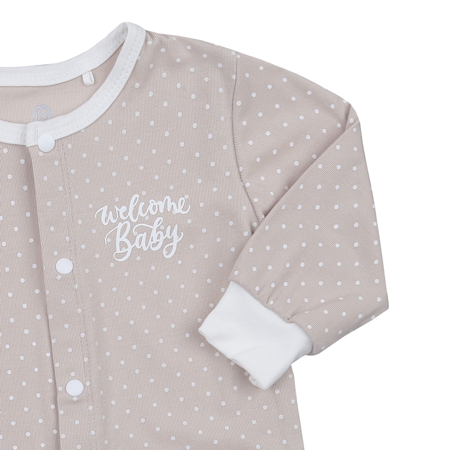 Bộ quần áo dài tay cài giữa KidsPlaza Otis ND23T (Be) hình 4