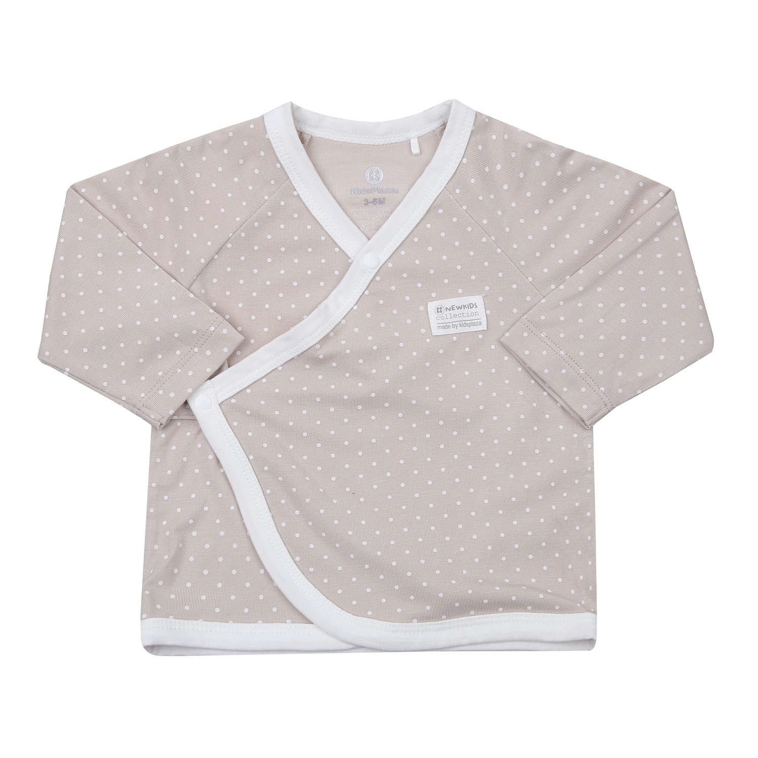 Bộ quần áo dài tay cài lệch Yukata KidsPlaza Otis ND23T (Be)  hình 2