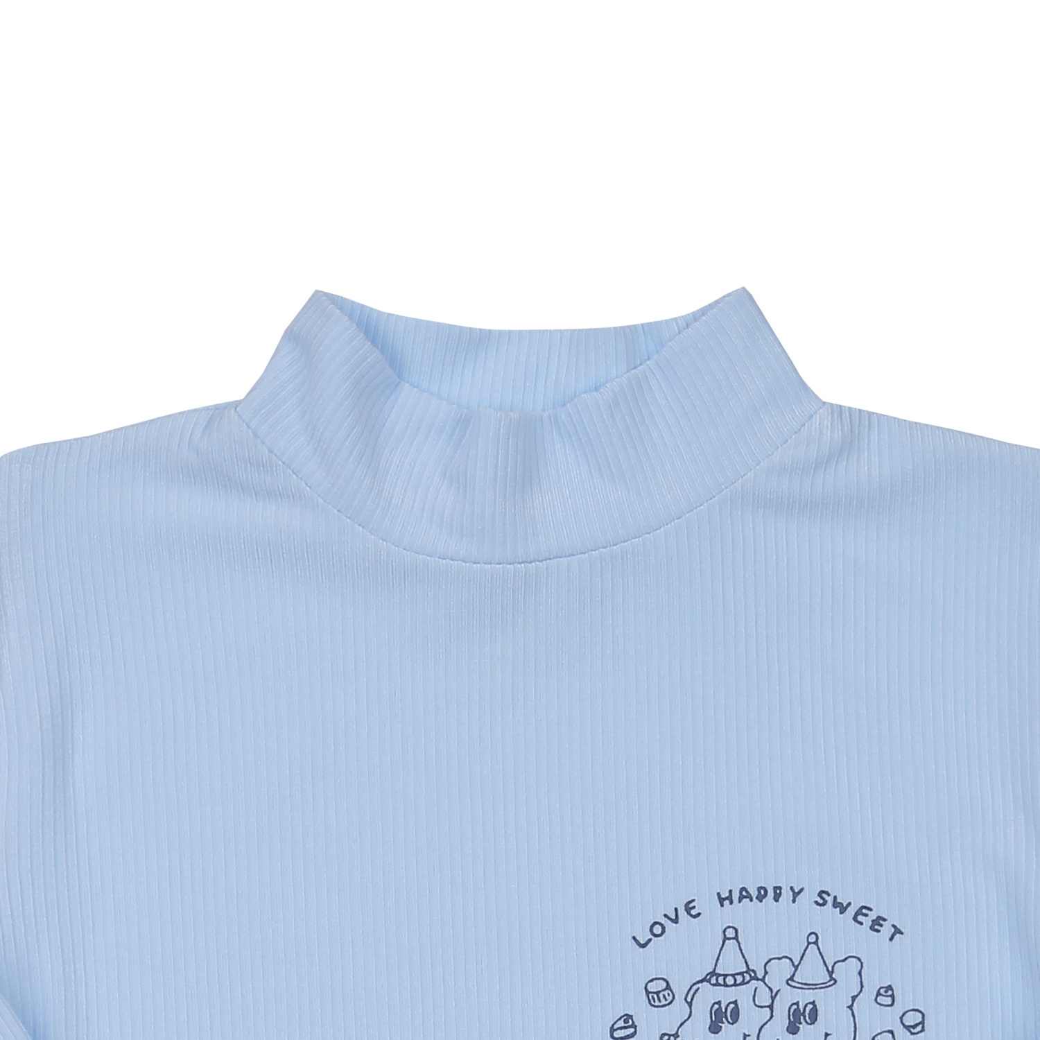 Bộ quần áo dài tay cổ 3 phân kẻ tăm KidsPlaza ND23T (Xanh)