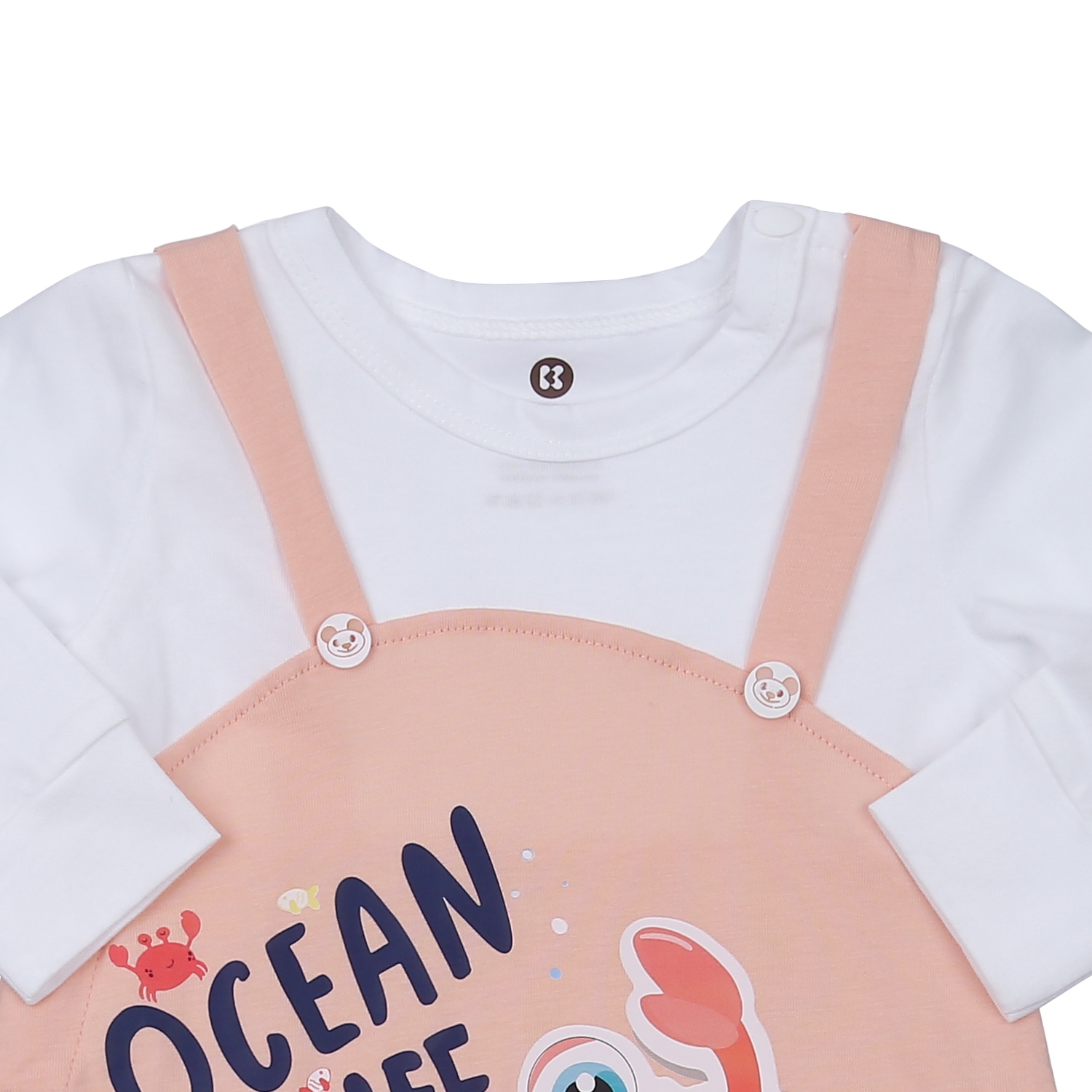 Body cho bé gái KidsPlaza in OceanLife M23D (Trắng hồng) 