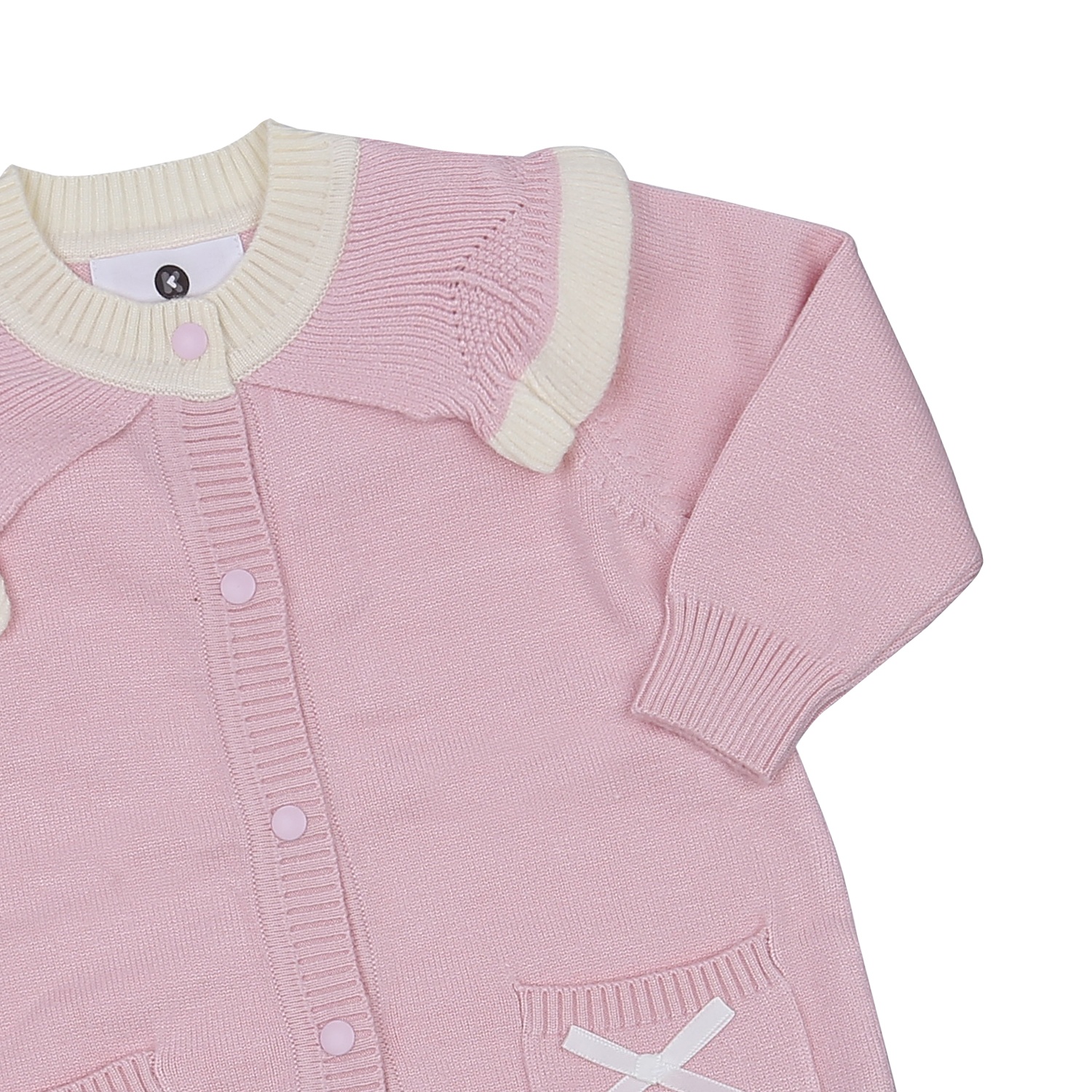 Body len bé gái KidsPlaza HN23D cổ bèo (Hồng) hình 3