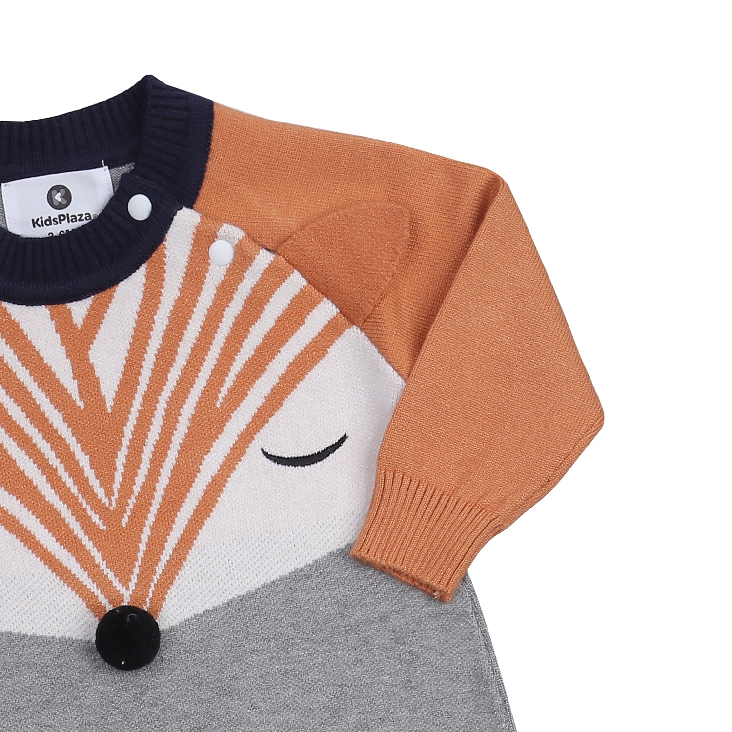 Body len dài tay bé trai KidsPlaza mắt cáo HN23D (Cam) 