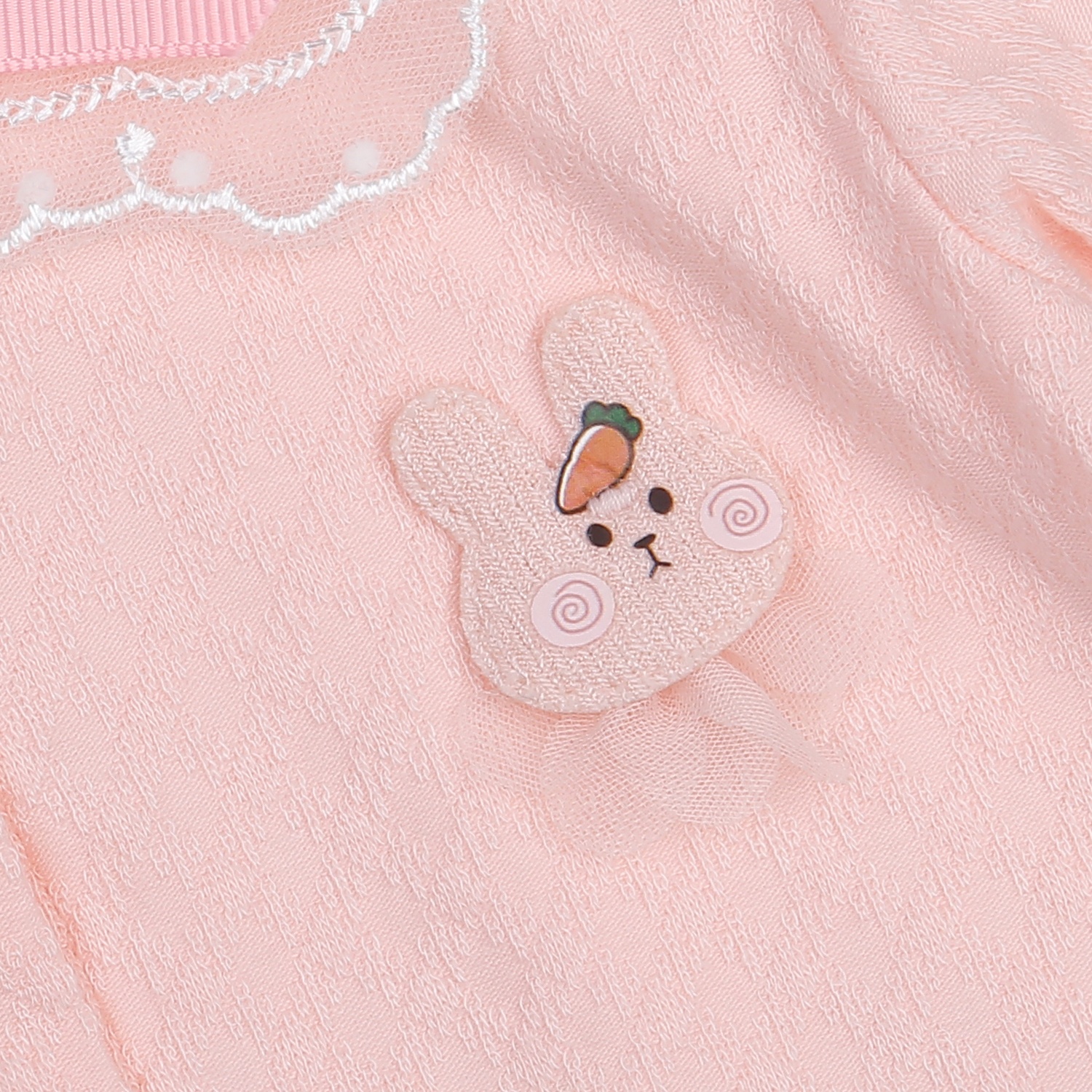 Set body bé gái KidsPlaza cổ voan HN23T (Hồng) hình 3