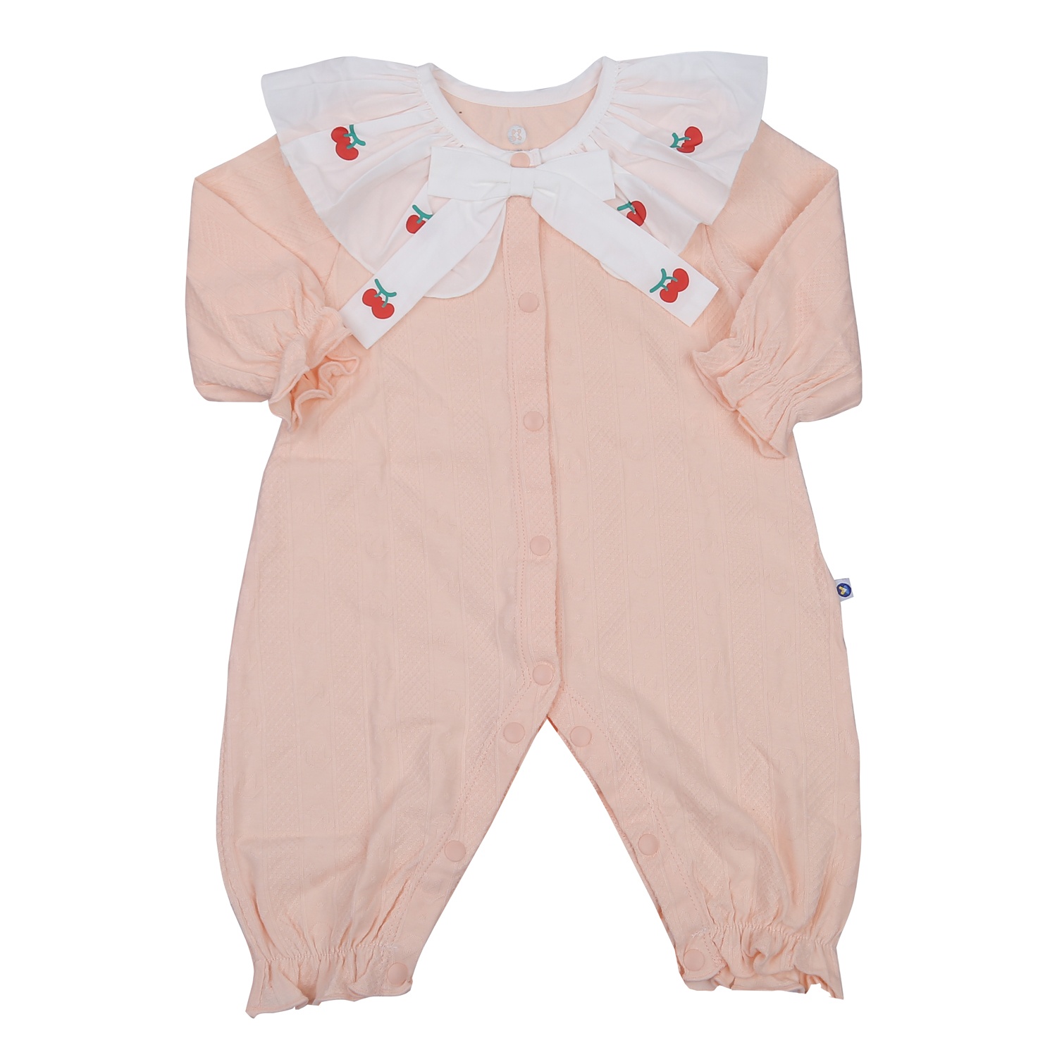 Set body dài tay bé gái KidsPlaza cherry HN23T (Hồng) hình 1