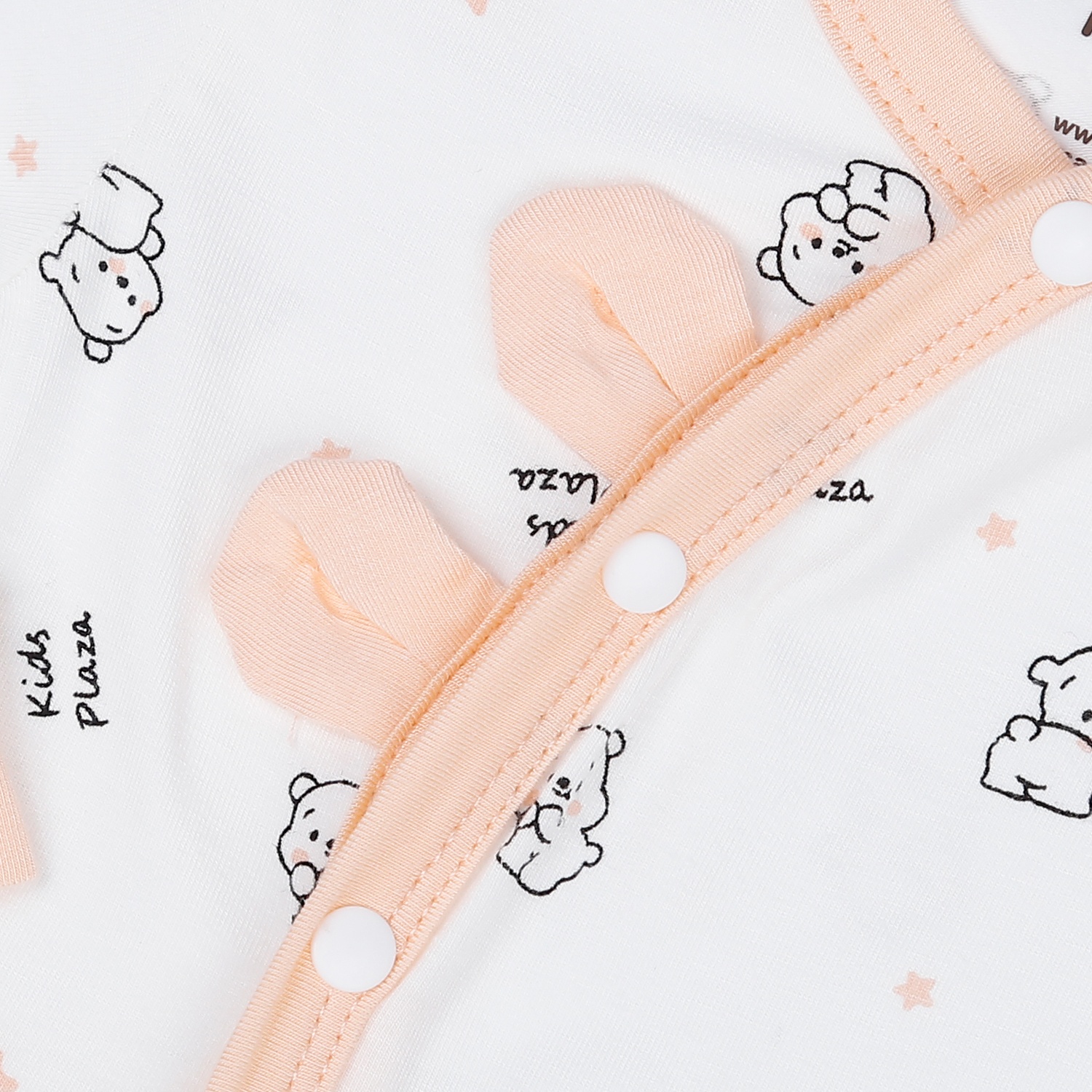 Bộ body dài tay bé gái KidsPlaza in gấu M23H (Cam) hình 3