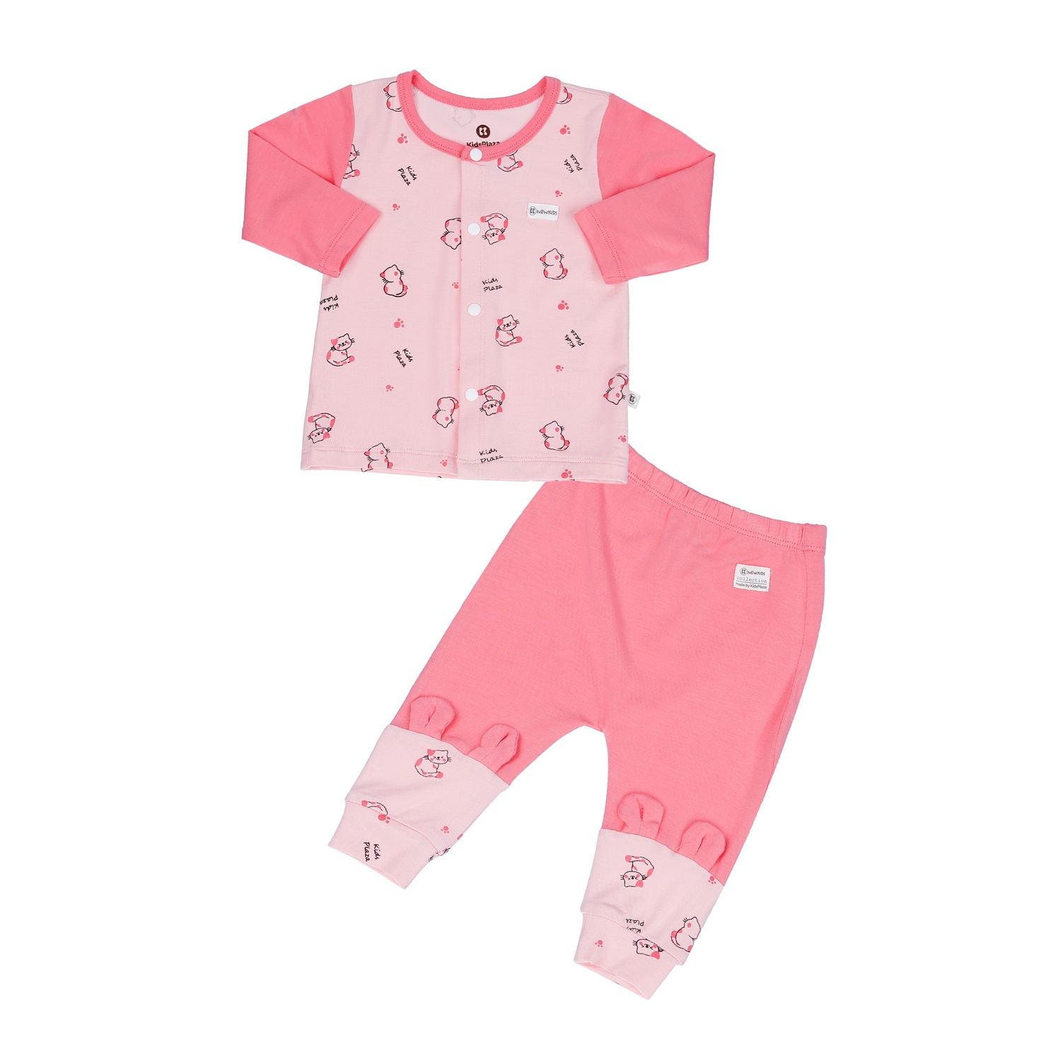 Bộ dài tay bé gái KidsPlaza in hình mèo M23H hình 1