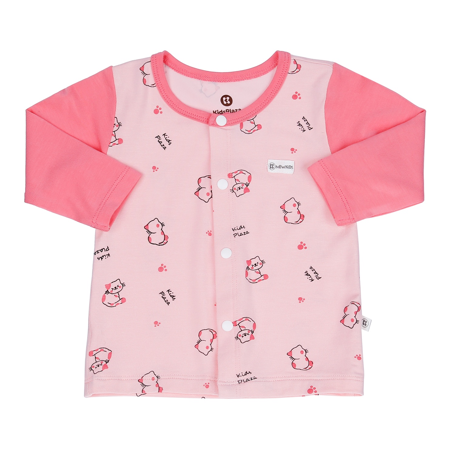 Bộ dài tay bé gái KidsPlaza in hình mèo M23H hình 2