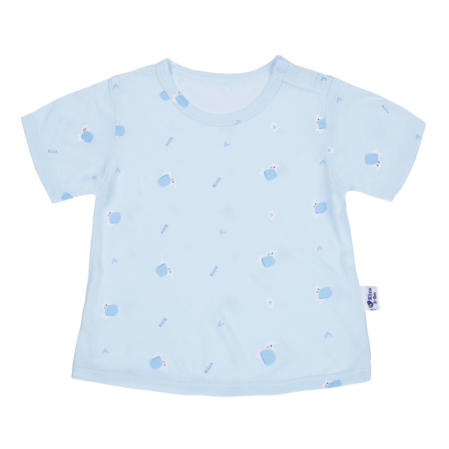 Bộ quần áo cộc tay bé trai KidsPlaza in cua biển M24H (Xanh) hình 2