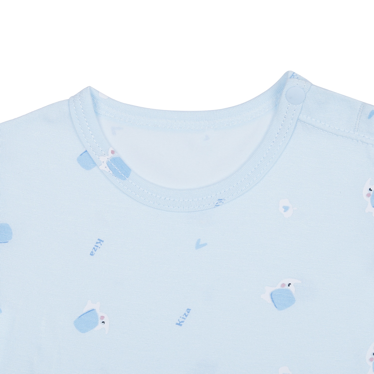 Bộ quần áo cộc tay bé trai KidsPlaza in cua biển M24H (Xanh) hình 3