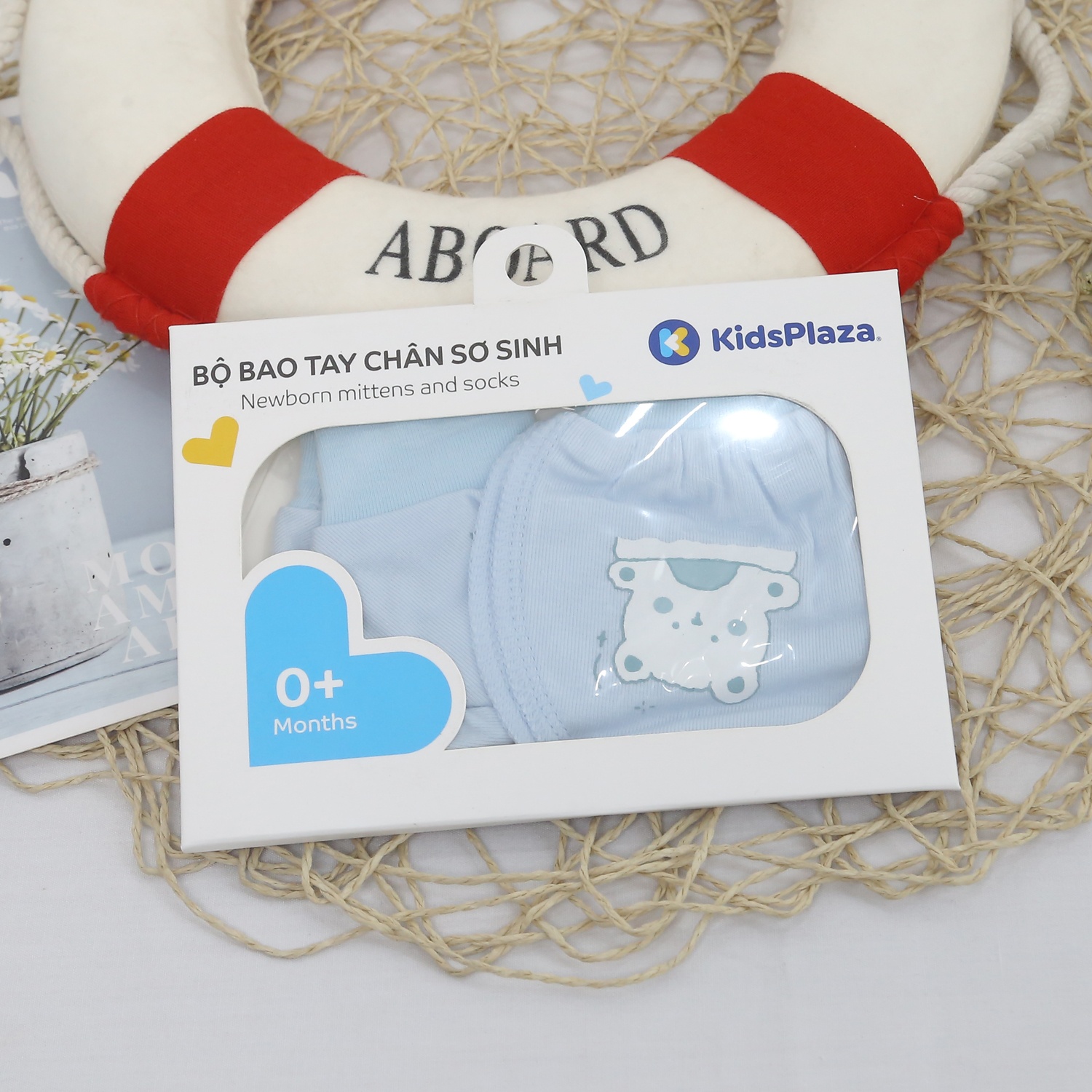 Set bao tay, bao chân KidsPlaza Otis ND24H (Xanh) hình 2