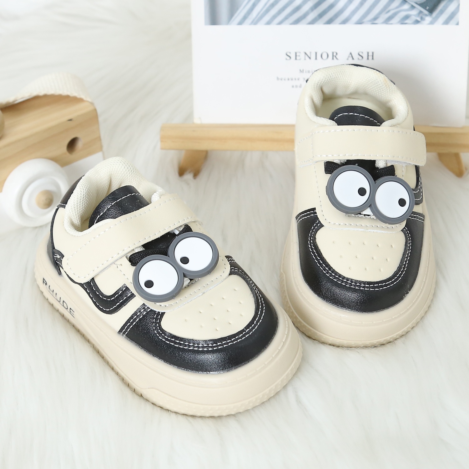 Giày tập đi Mamago 24M-S1 (Be đen)  hình 1