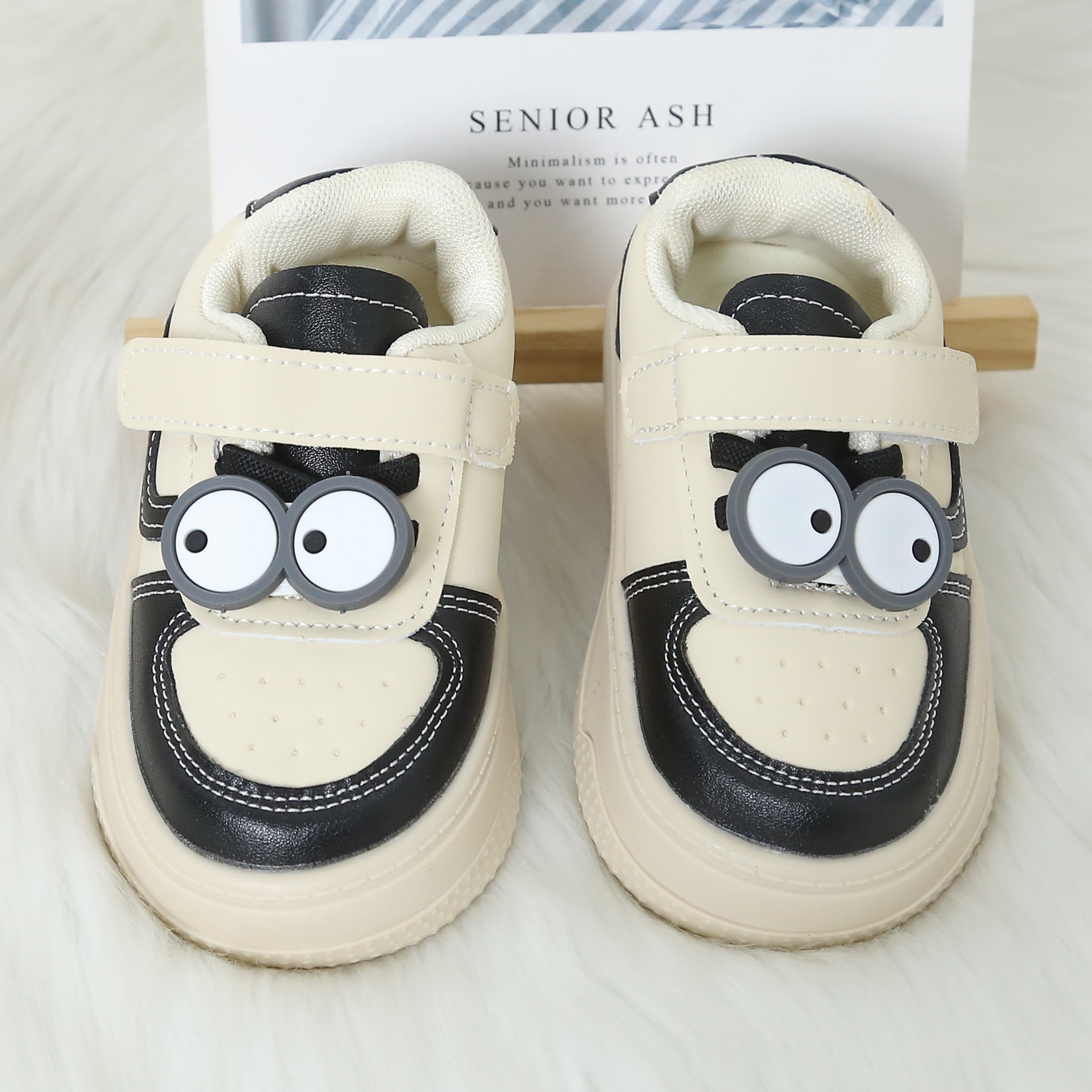 Giày tập đi Mamago 24M-S1 (Be đen)  hình 2