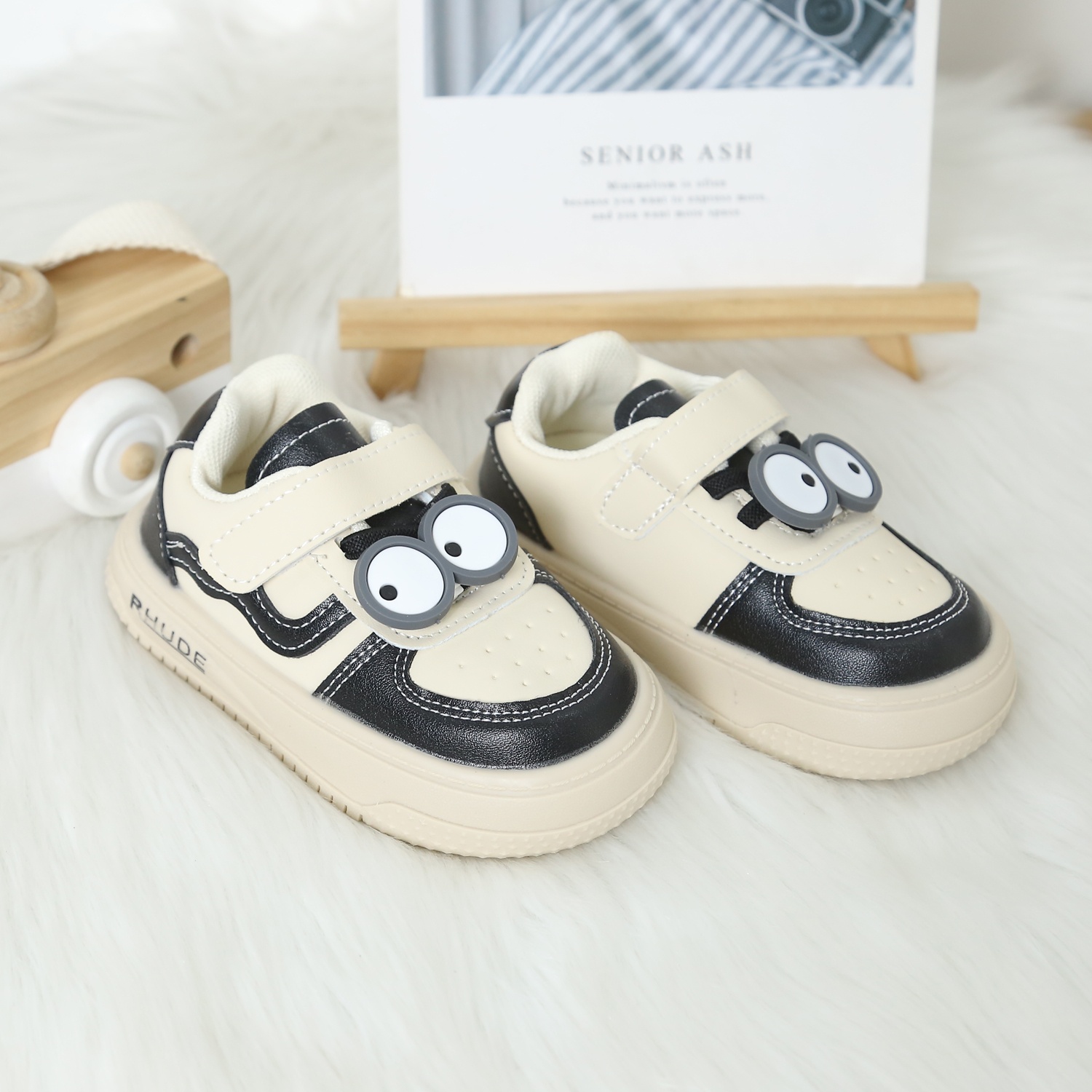 Giày tập đi Mamago 24M-S1 (Be đen)  hình 3