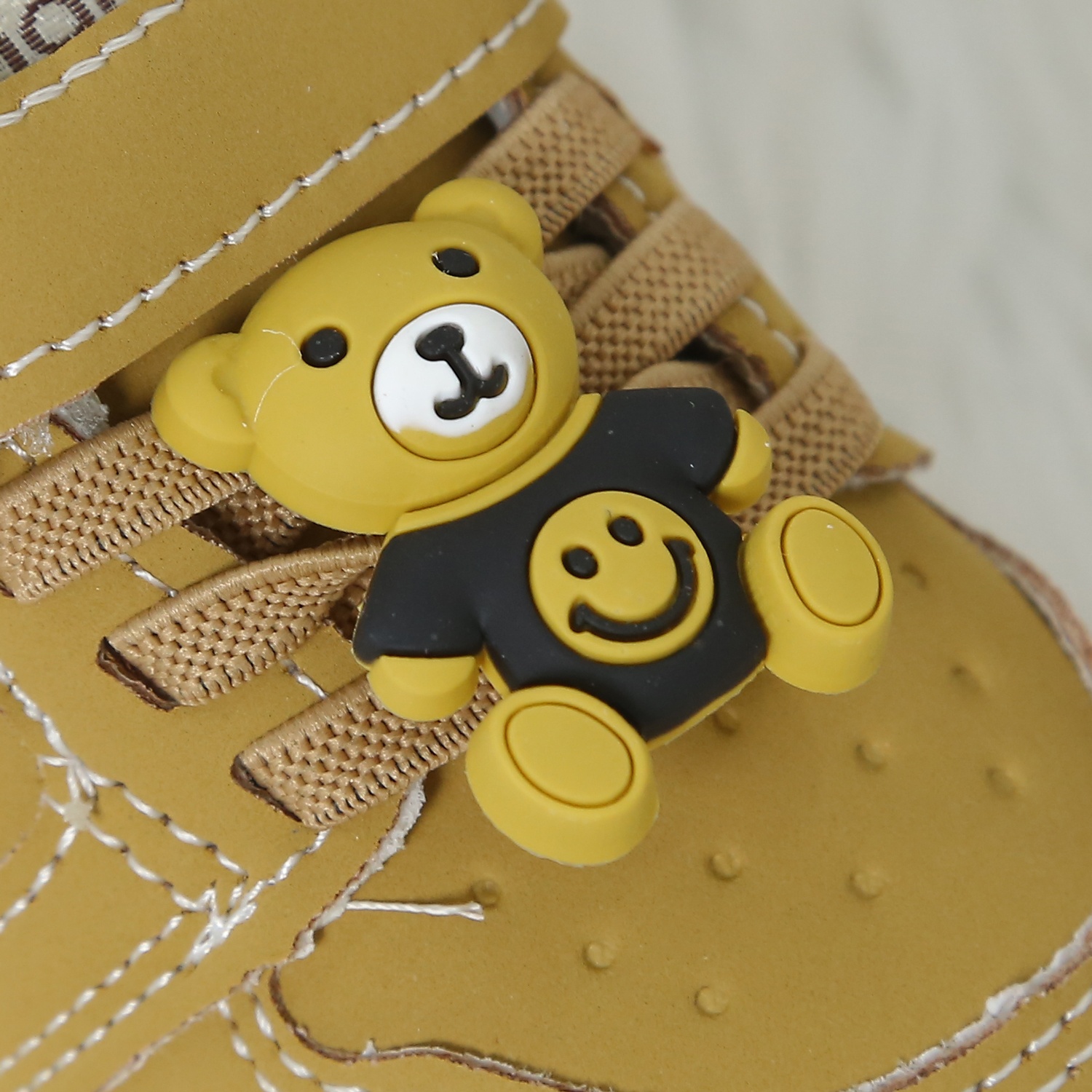 Giày tập đi Mamago đính gấu 24M-S2 (Vàng)