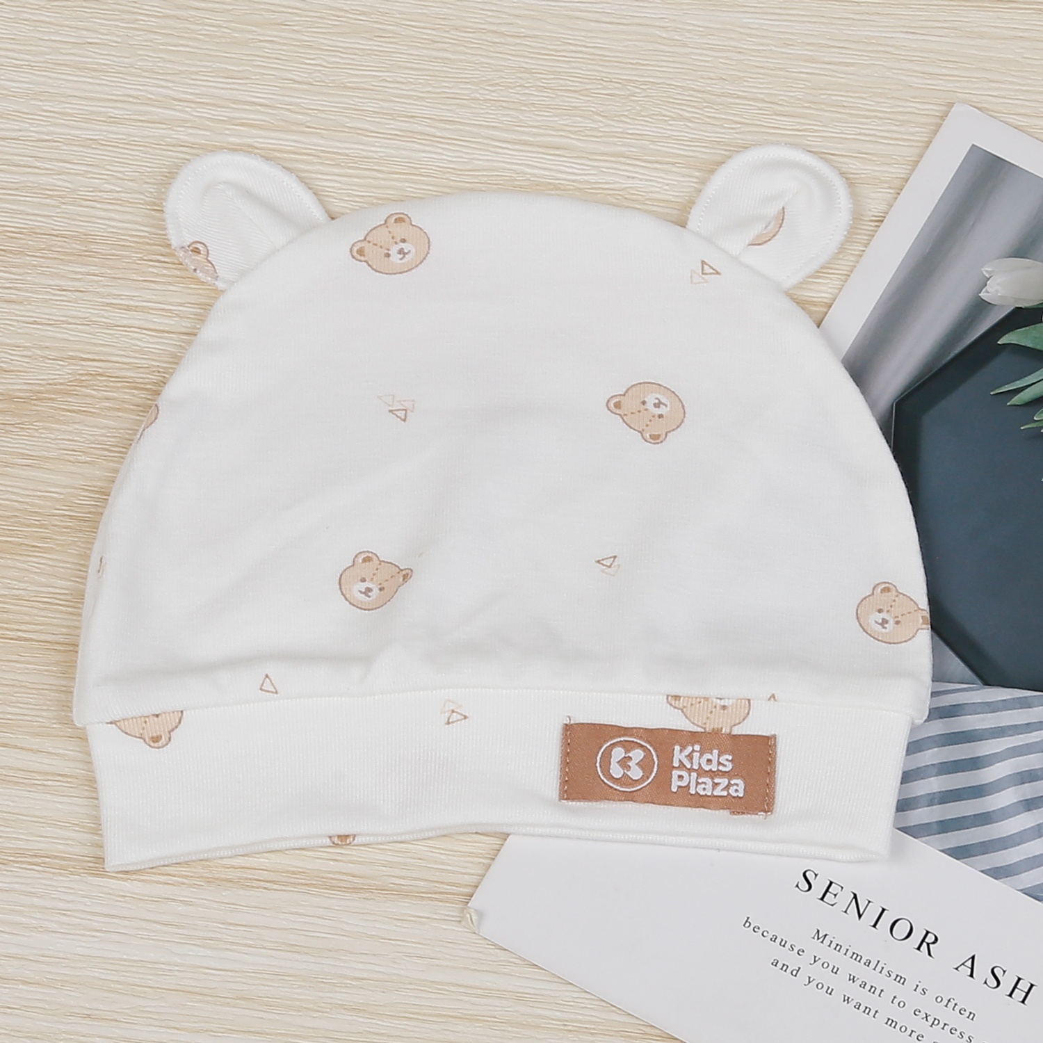 Mũ sơ sinh KidsPlaza otis gấu ND24T