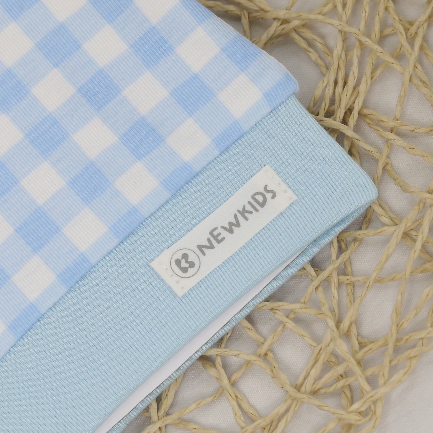 Mũ sơ sinh KidsPlaza Otis ND24H (Xanh kẻ) hình 3