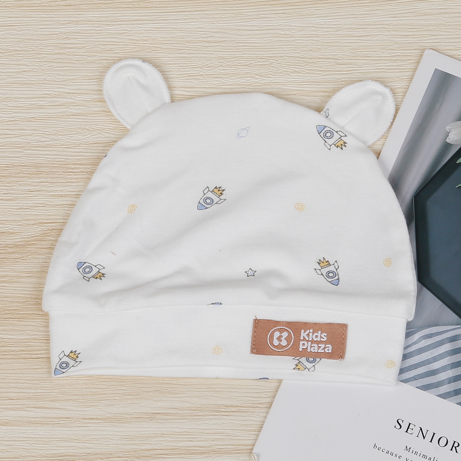 Mũ sơ sinh cho bé KidsPlaza in tàu vũ trụ ND24T hình 1