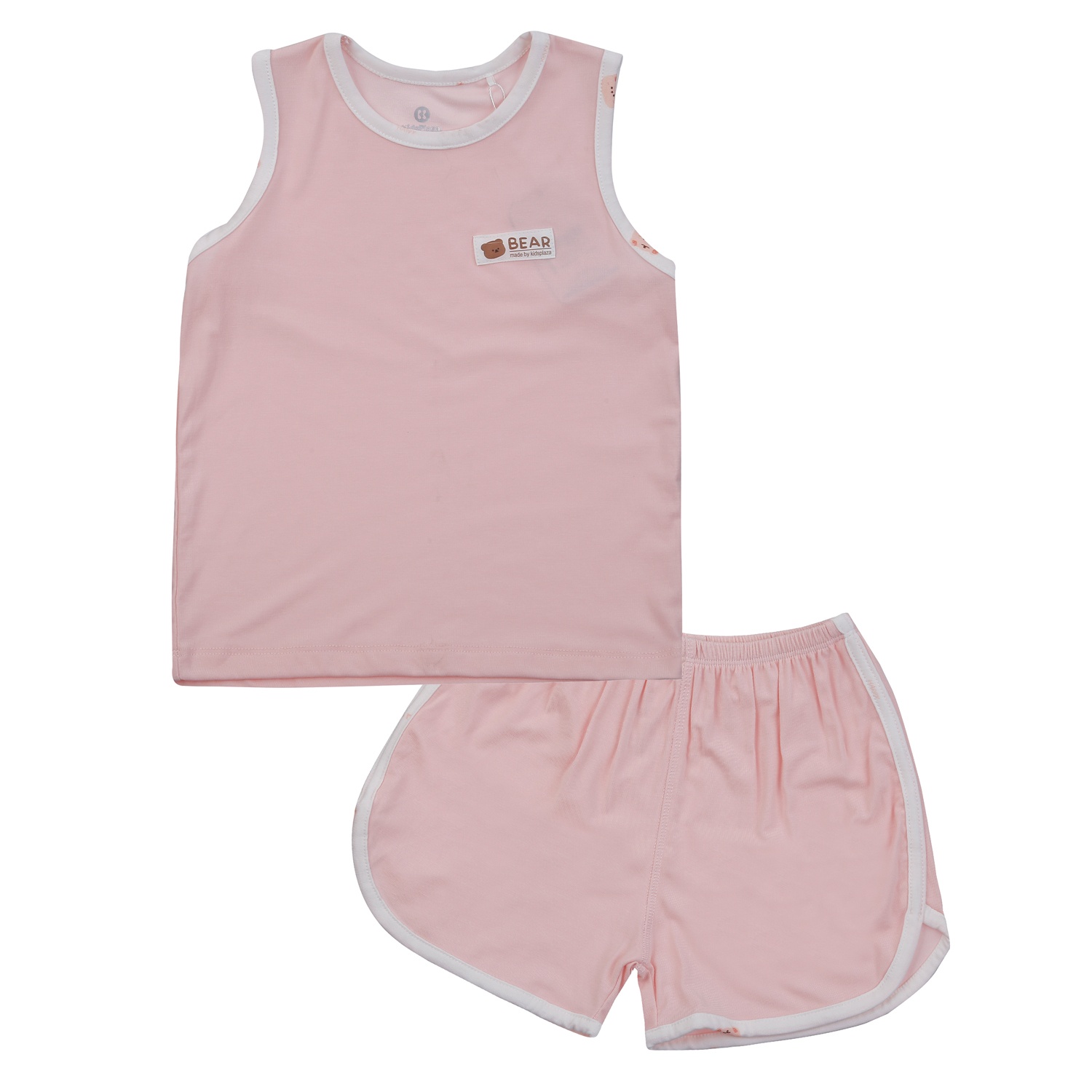 Bộ quần áo ba lỗ bé gái Otis KidsPlaza ND23H (Hồng)
