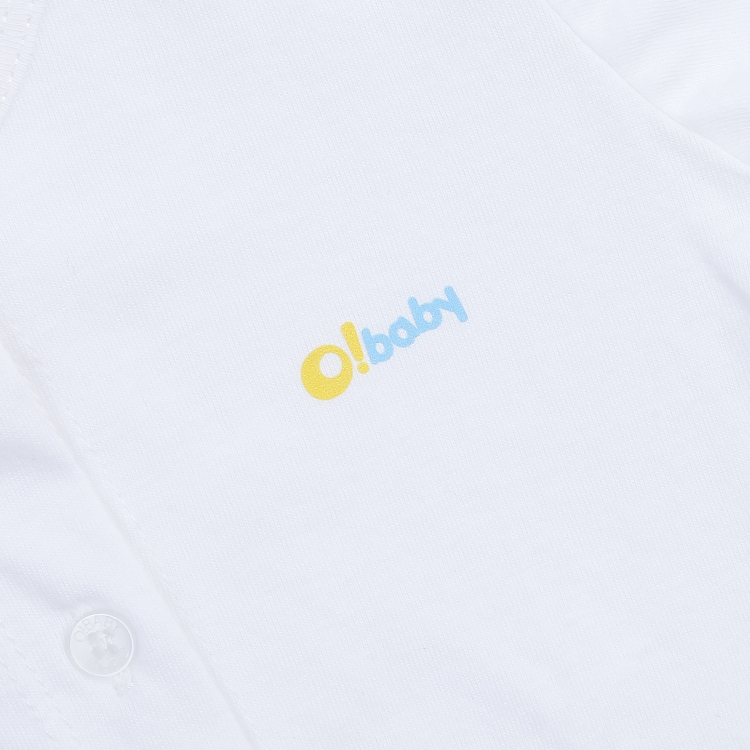 Bộ quần áo cộc tay cài giữa O!Baby DN23 (Trắng) hình 3