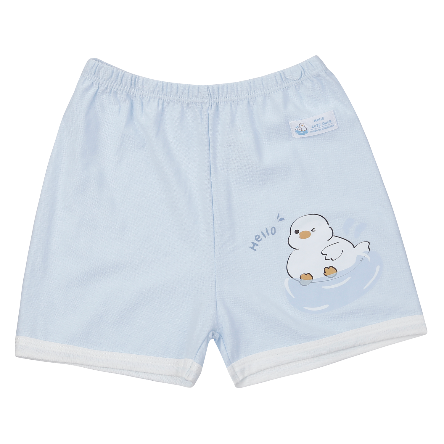 Bộ quần áo cộc tay cài vai KidsPlaza sợi chanh HN24H (Xanh)