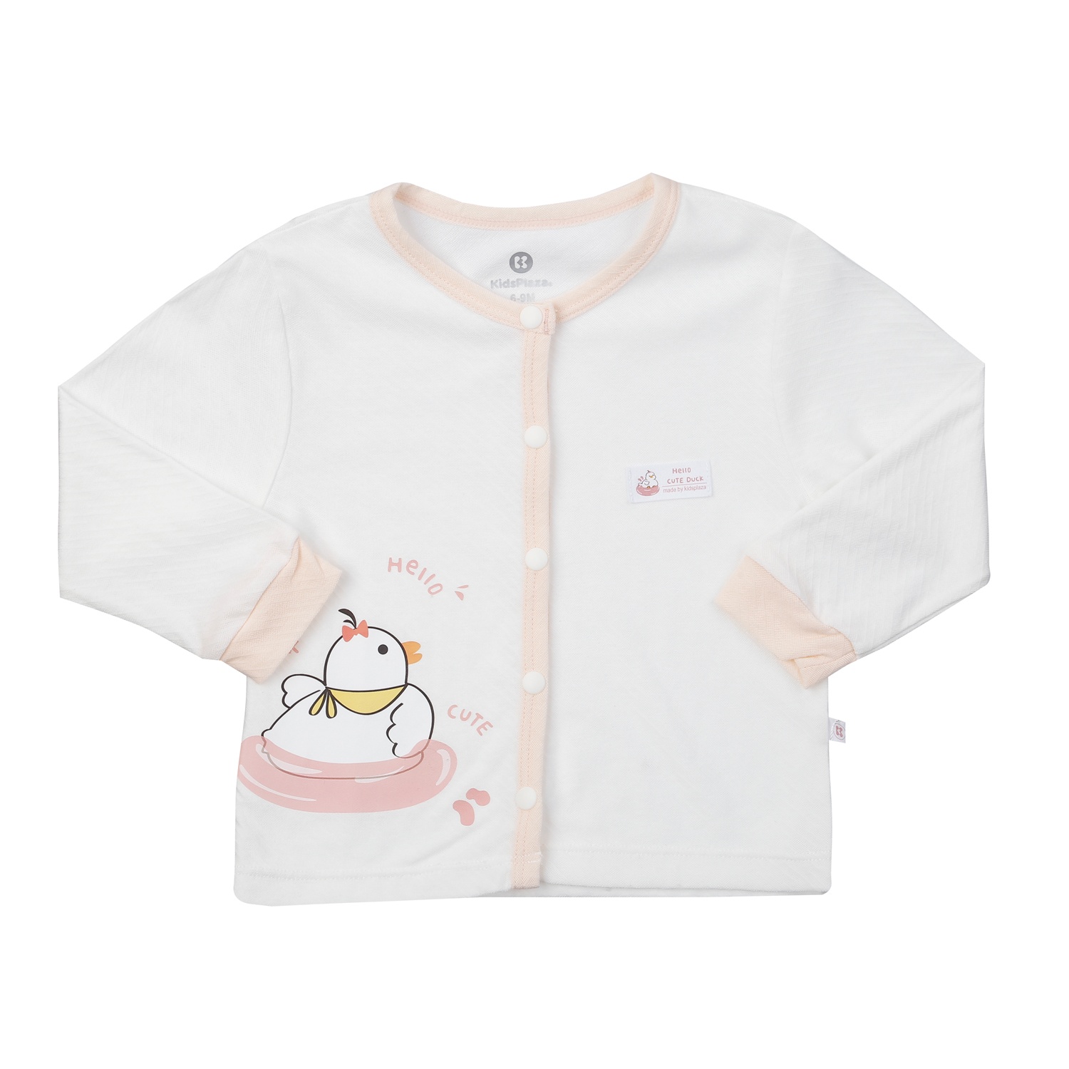 Bộ quần áo dài cài giữa KidsPlaza sợi chanh HN24H (Hồng) hình 2