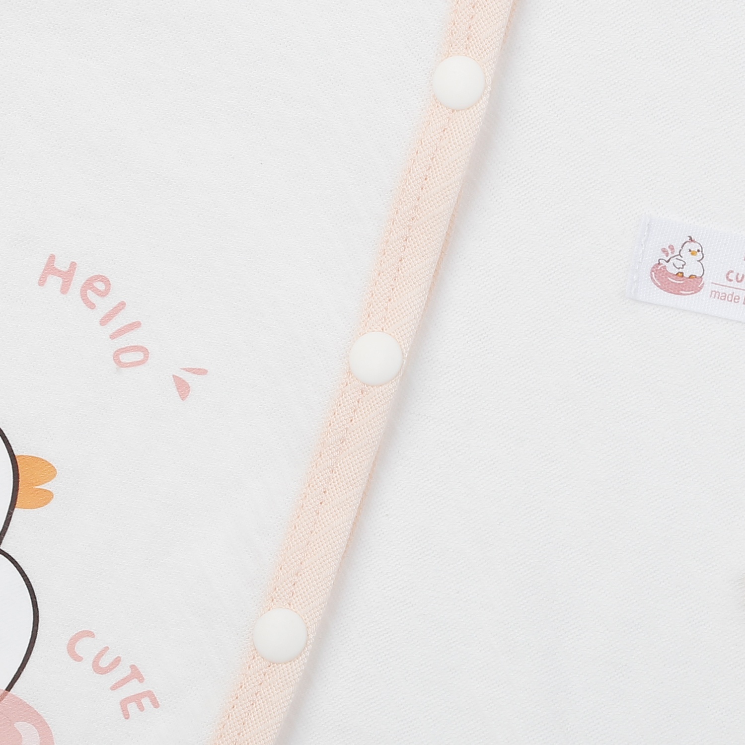 Bộ quần áo dài cài giữa KidsPlaza sợi chanh HN24H (Hồng) hình 3