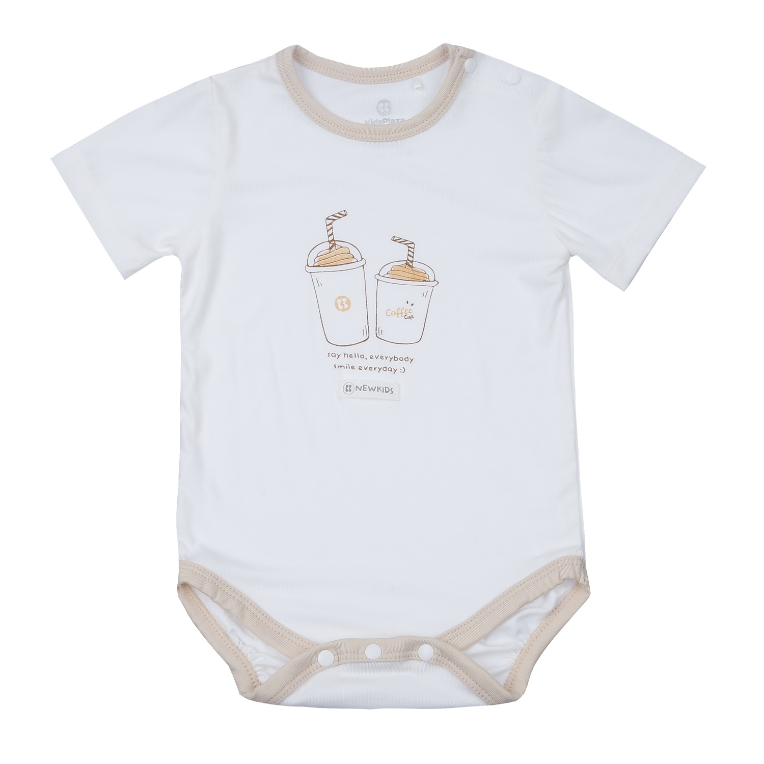 Body bẹn cộc tay KidsPlaza Otis ND24H (Trắng) hình 1