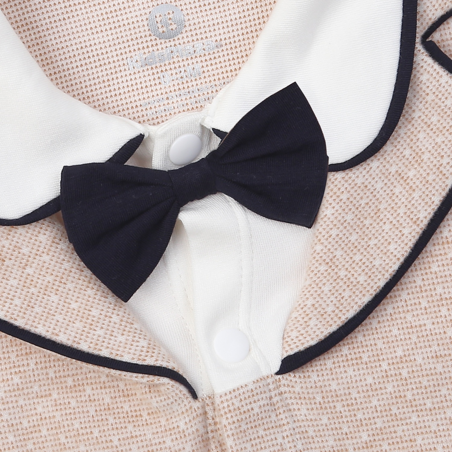 Body dài tay bé trai KidsPlaza giả vest HN24T (Trắng nâu)