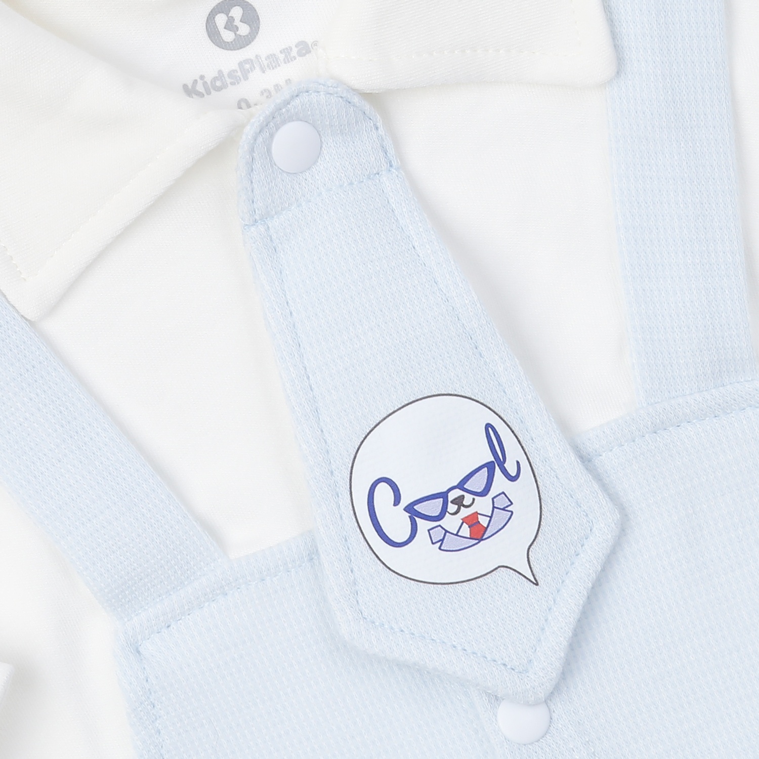 Body dài tay bé trai KidsPlaza in chú cáo HN24T (Trắng xanh) hình 2