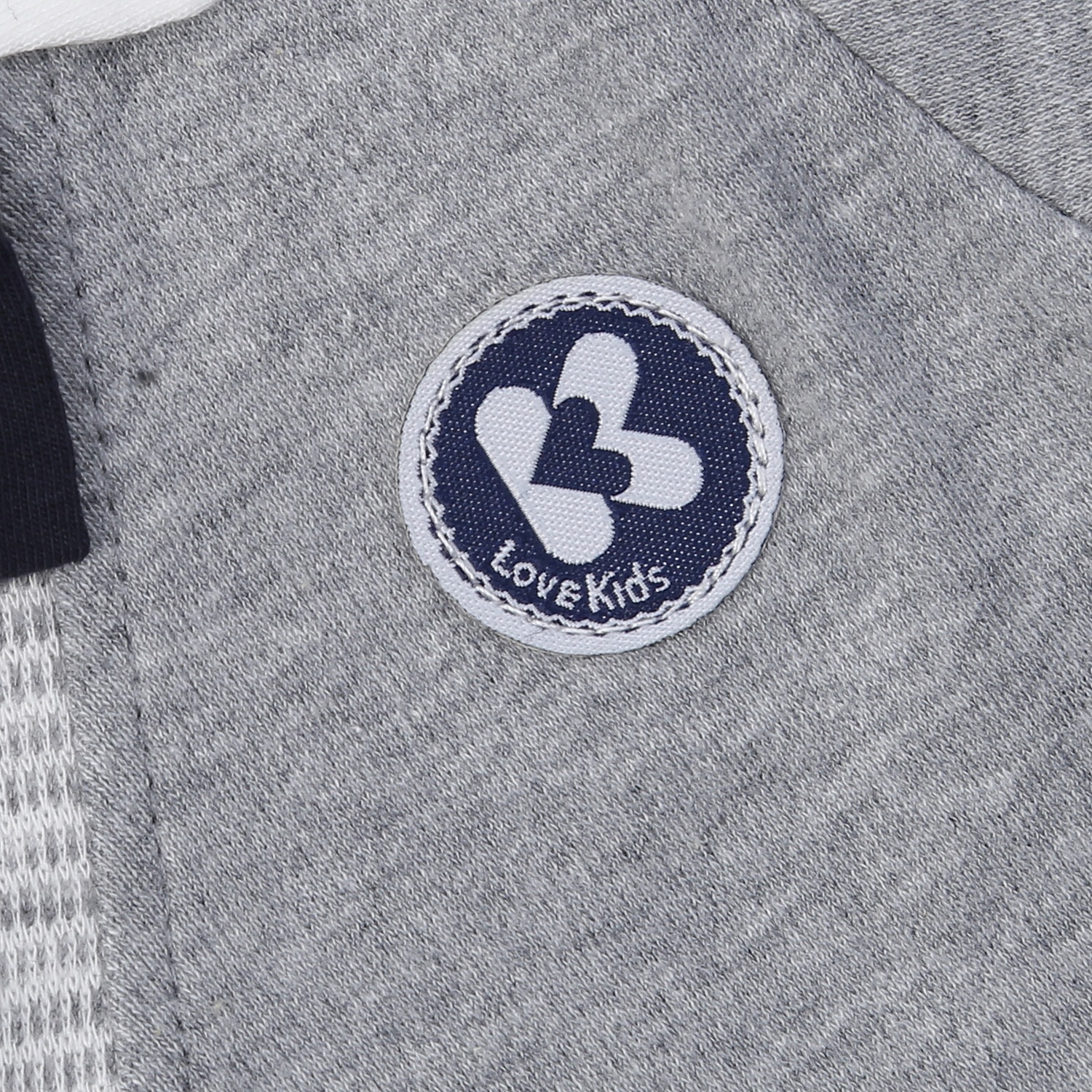 Body dài tay bé trai KidsPlaza kẻ sọc HN24T (Trắng ghi)