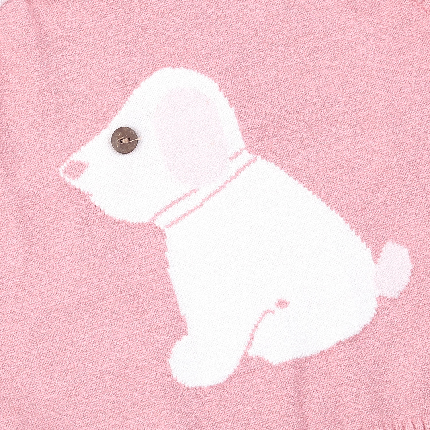 Áo len Jile cài vai bé gái Momma baby ND24D (Hồng) hình 4