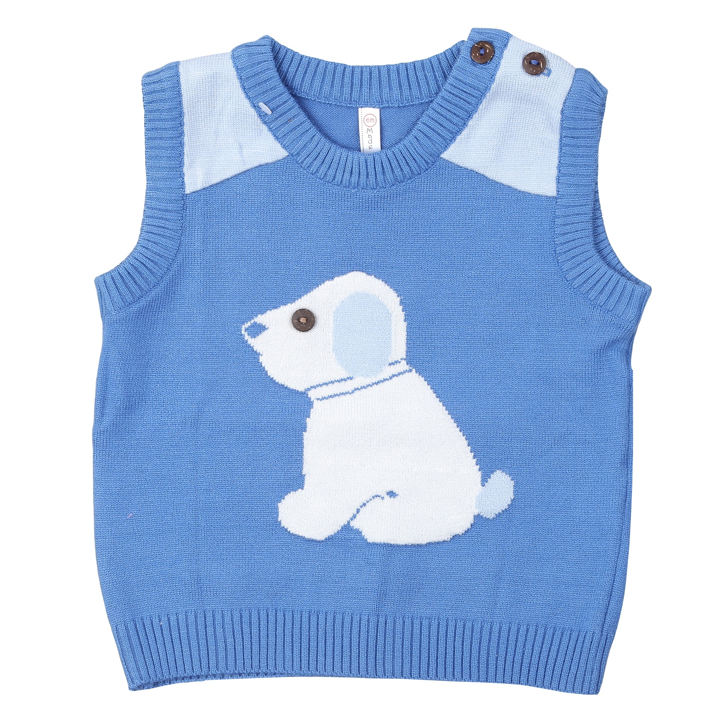 Áo len Jile cài vai bé trai Momma baby ND24D (Xanh Dương) hình 1