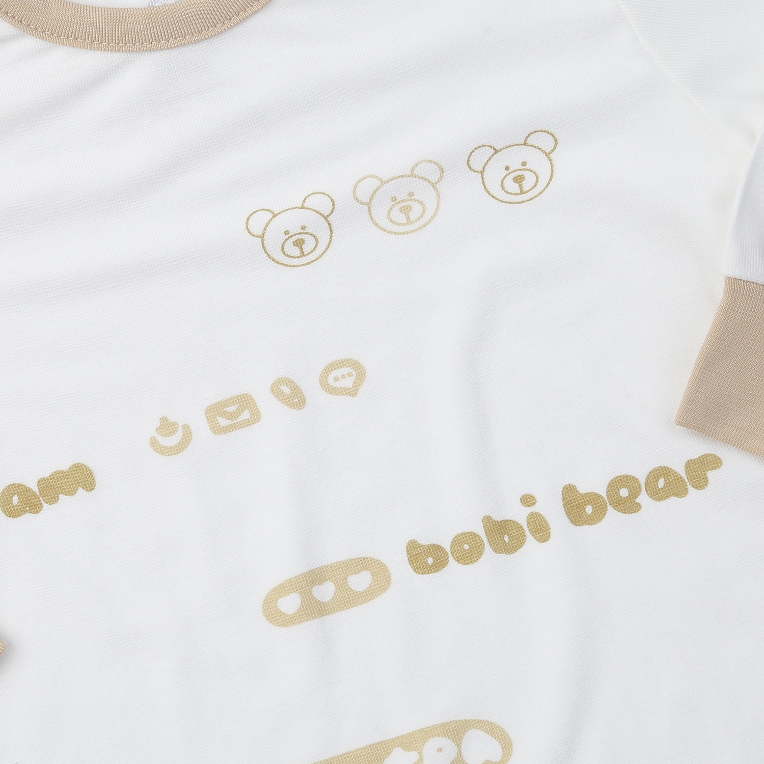 Bộ dài cài vai KidsPlaza Otis ND24T (Trắng Nâu) hình 4