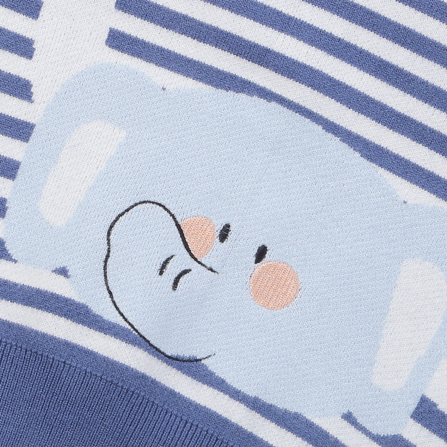 Bộ len sơ sinh bé trai KidsPlaza in voi HN24D (Xanh xám)