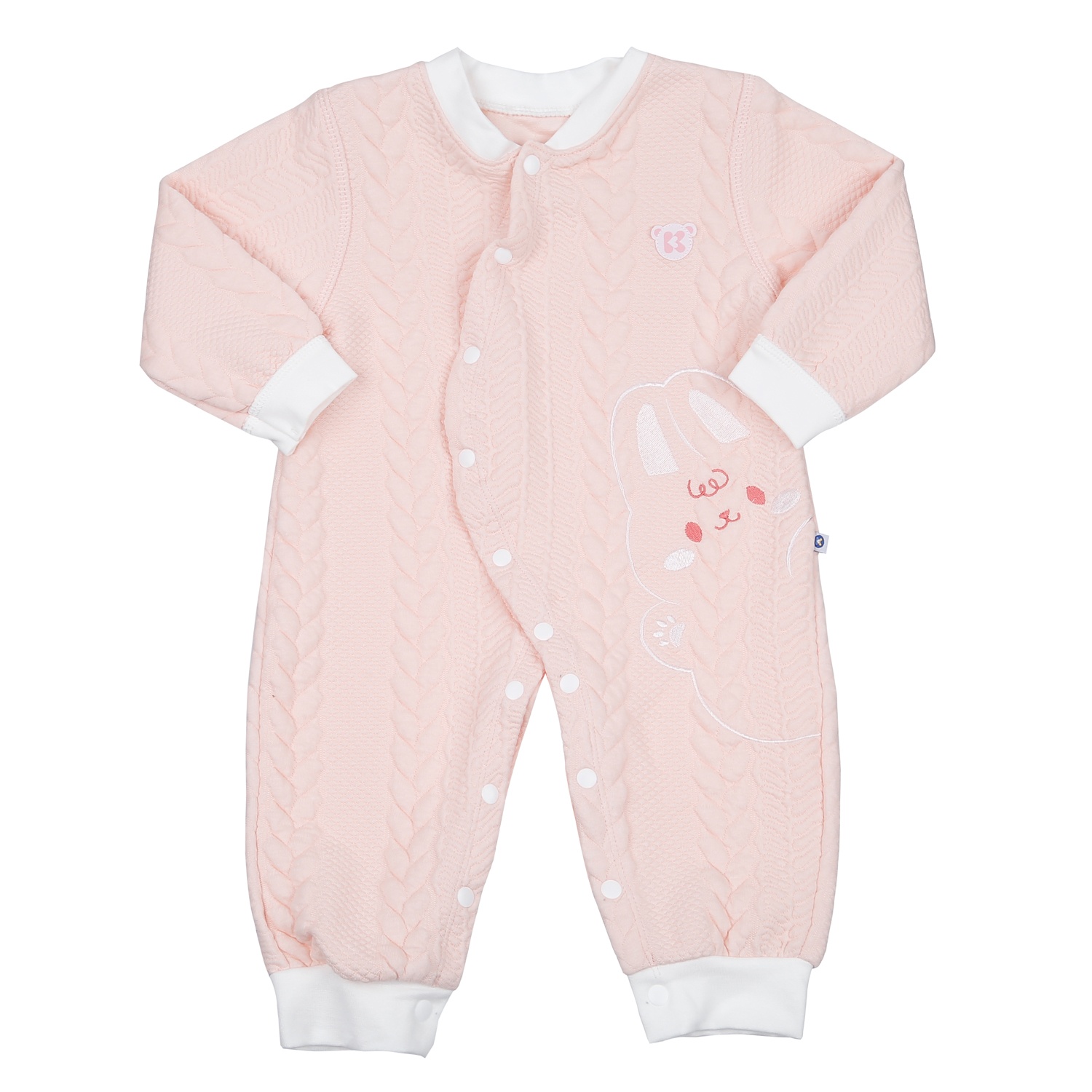 Bộ body bông cài lệch KidsPlaza HN23D (Hồng)