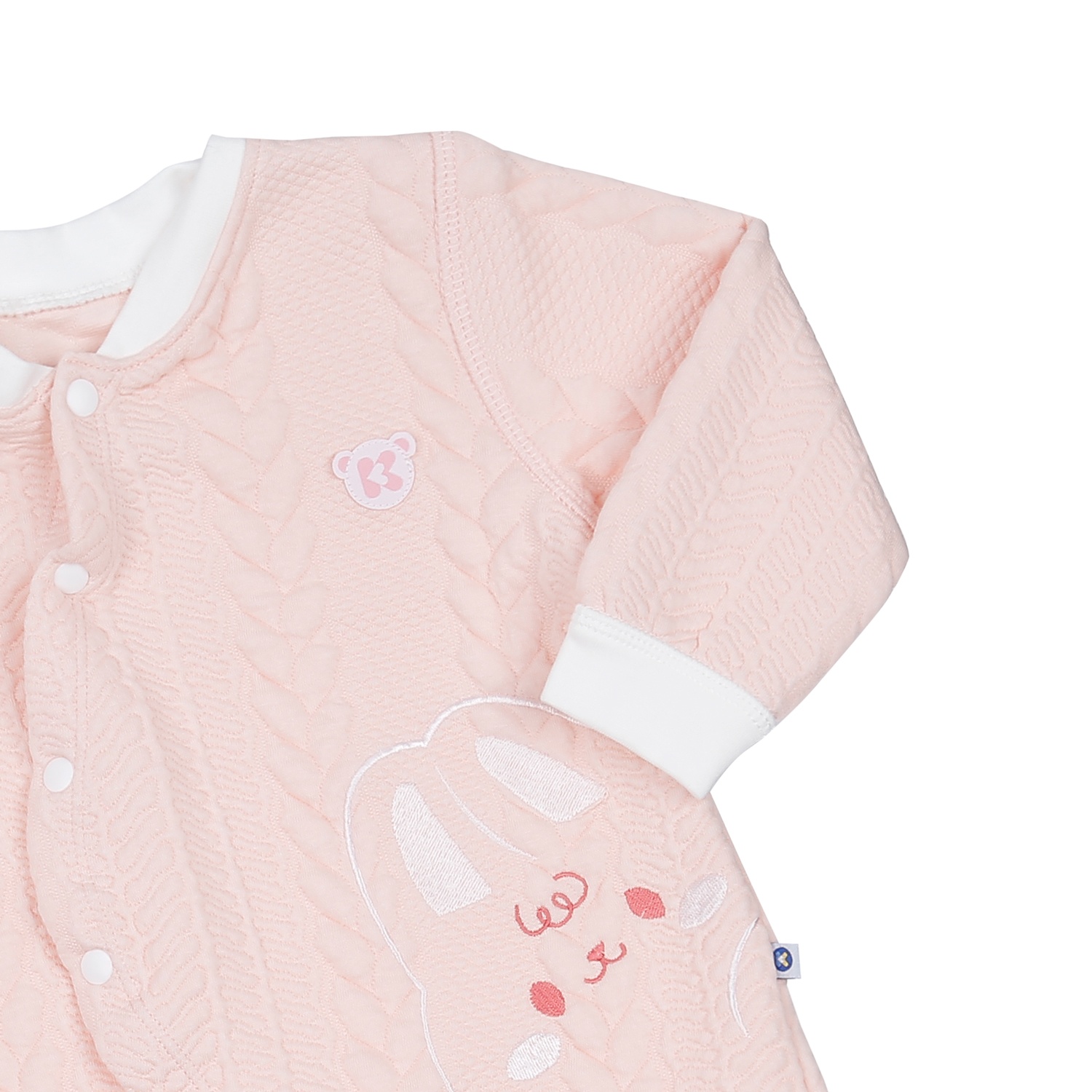 Bộ body bông cài lệch KidsPlaza HN23D (Hồng)