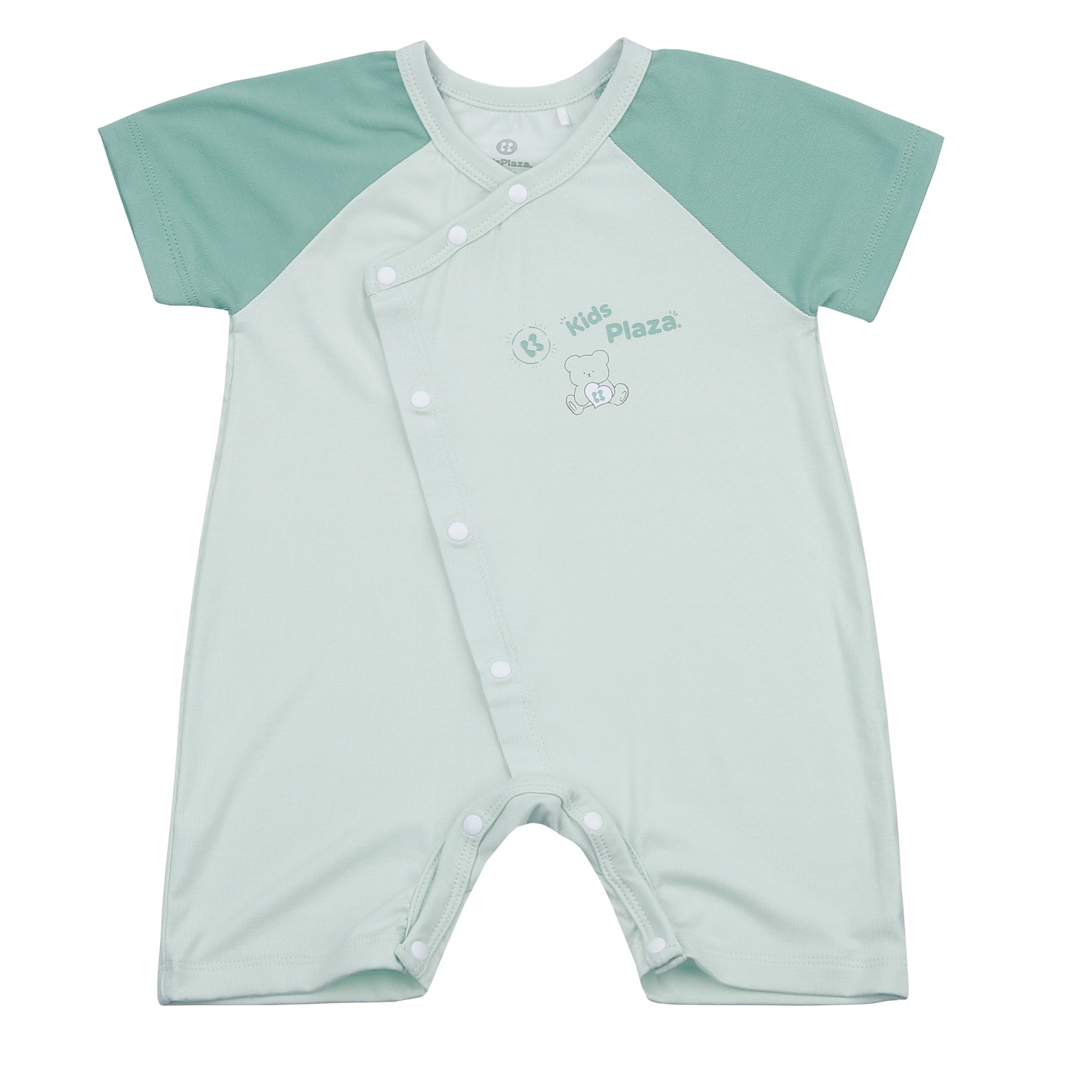 Bộ body cộc tay KidsPlaza cài lệch ND24H (Xanh cốm)