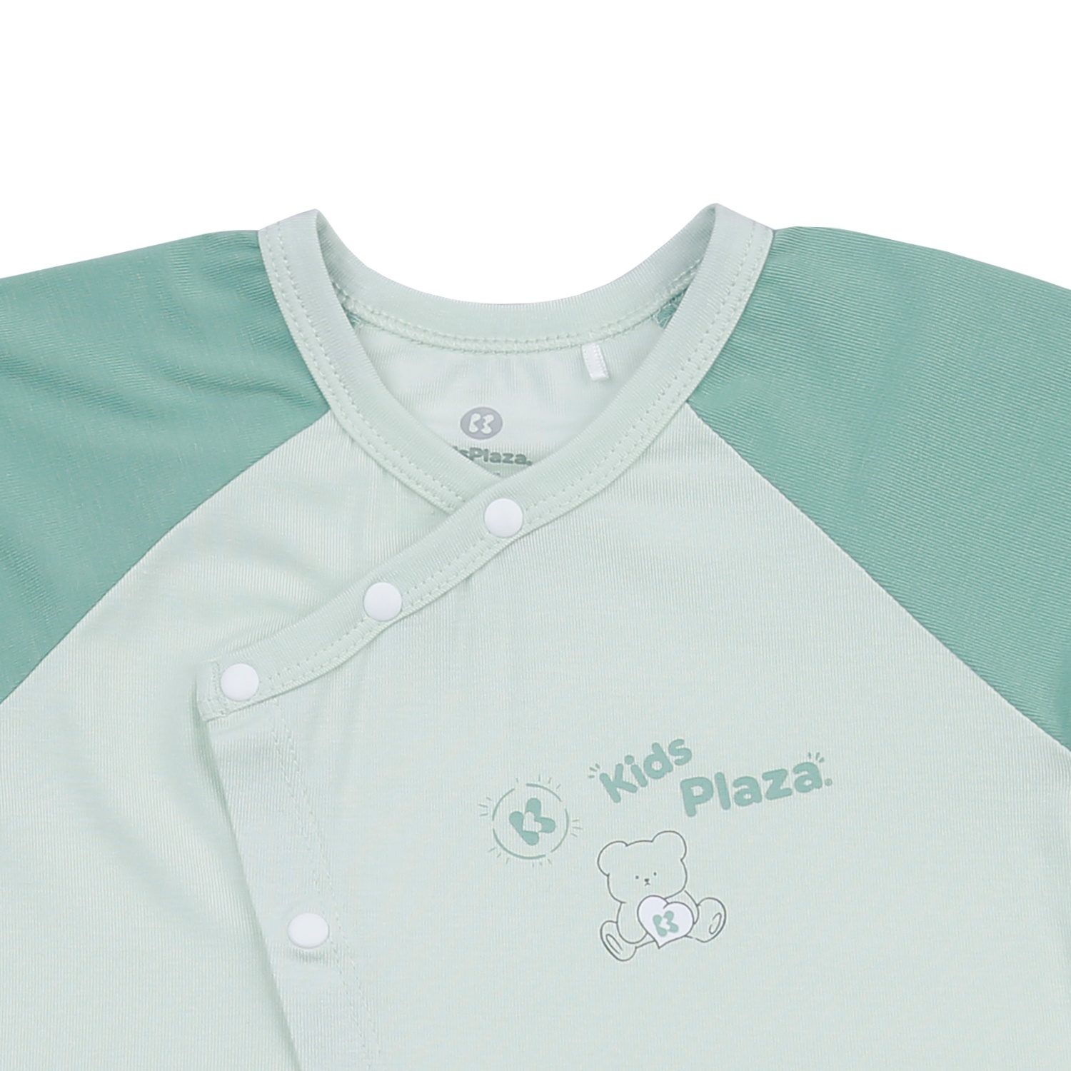  Bộ body cộc tay KidsPlaza cài lệch ND24H (Xanh cốm)