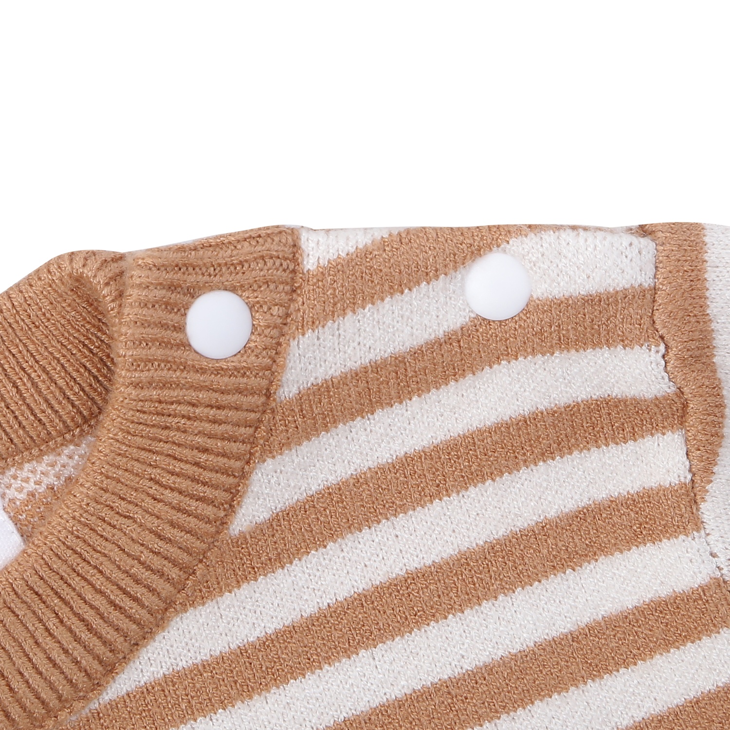 Bộ len bé trai kẻ in hình voi KidsPlaza HN24D (Màu nâu)