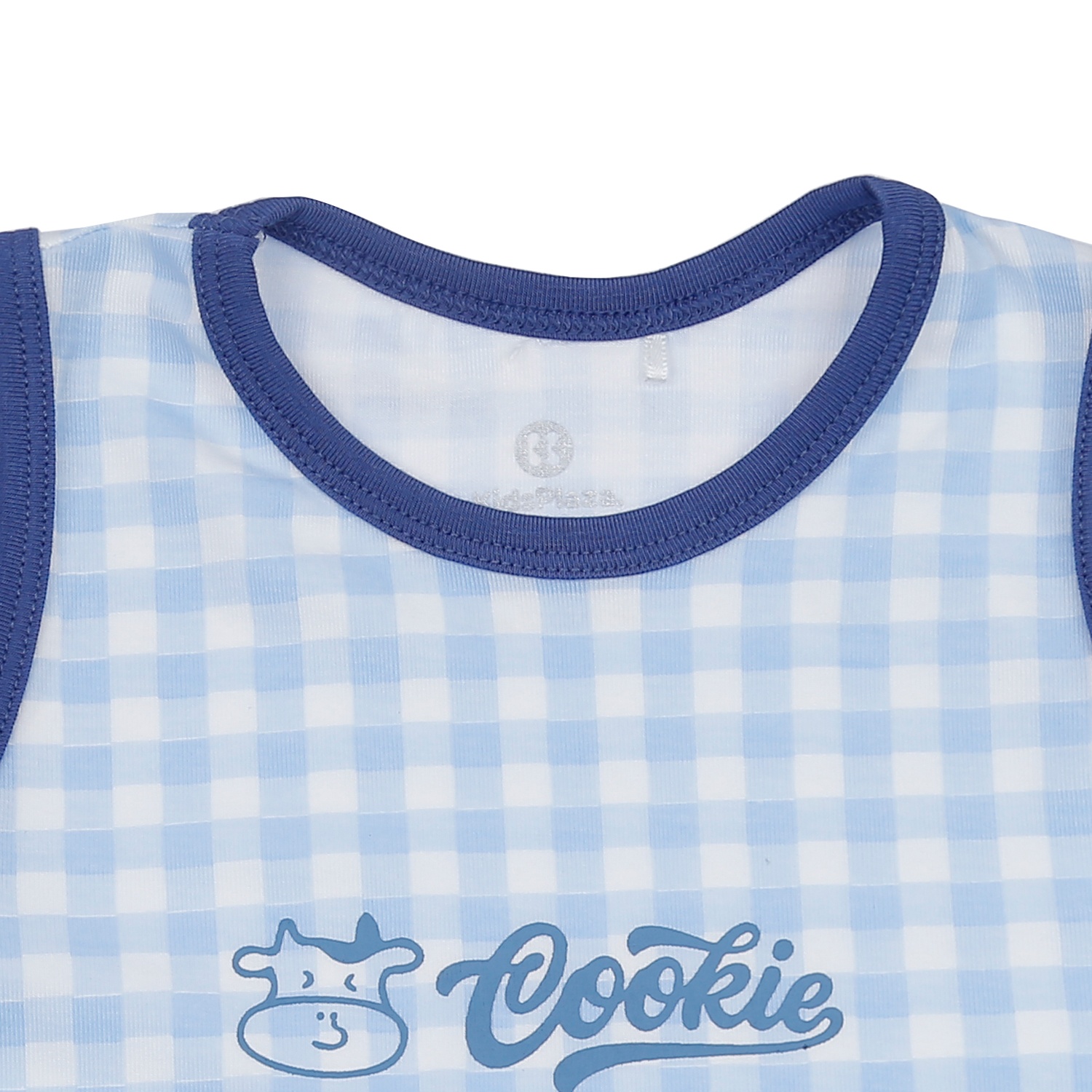 Bộ quần áo ba lỗ bé trai KidsPlaza Otis ND24H (Kẻ xanh) hình 3