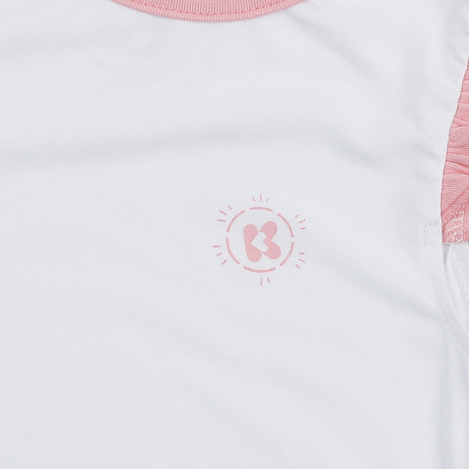 Bộ quần áo ba lỗ bé gái KidsPlaza Otis ND24H (Trắng hồng)  hình 3